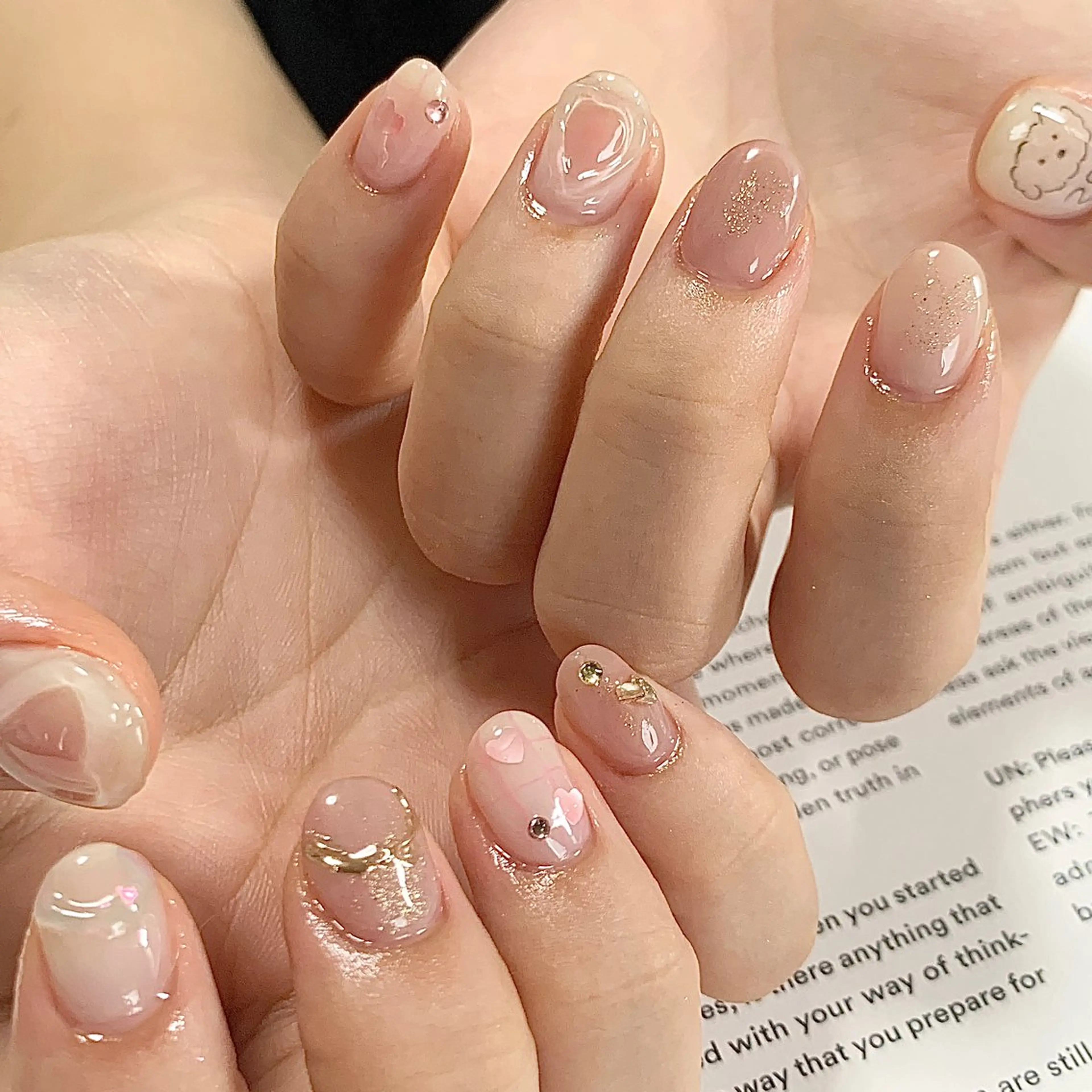 ネイル ブルー ジェルネイル キラキラネイル 韓国ネイル マグネットネイル RooM -produce by maynail-所属・RooM -mizuki-のネイルデザイン