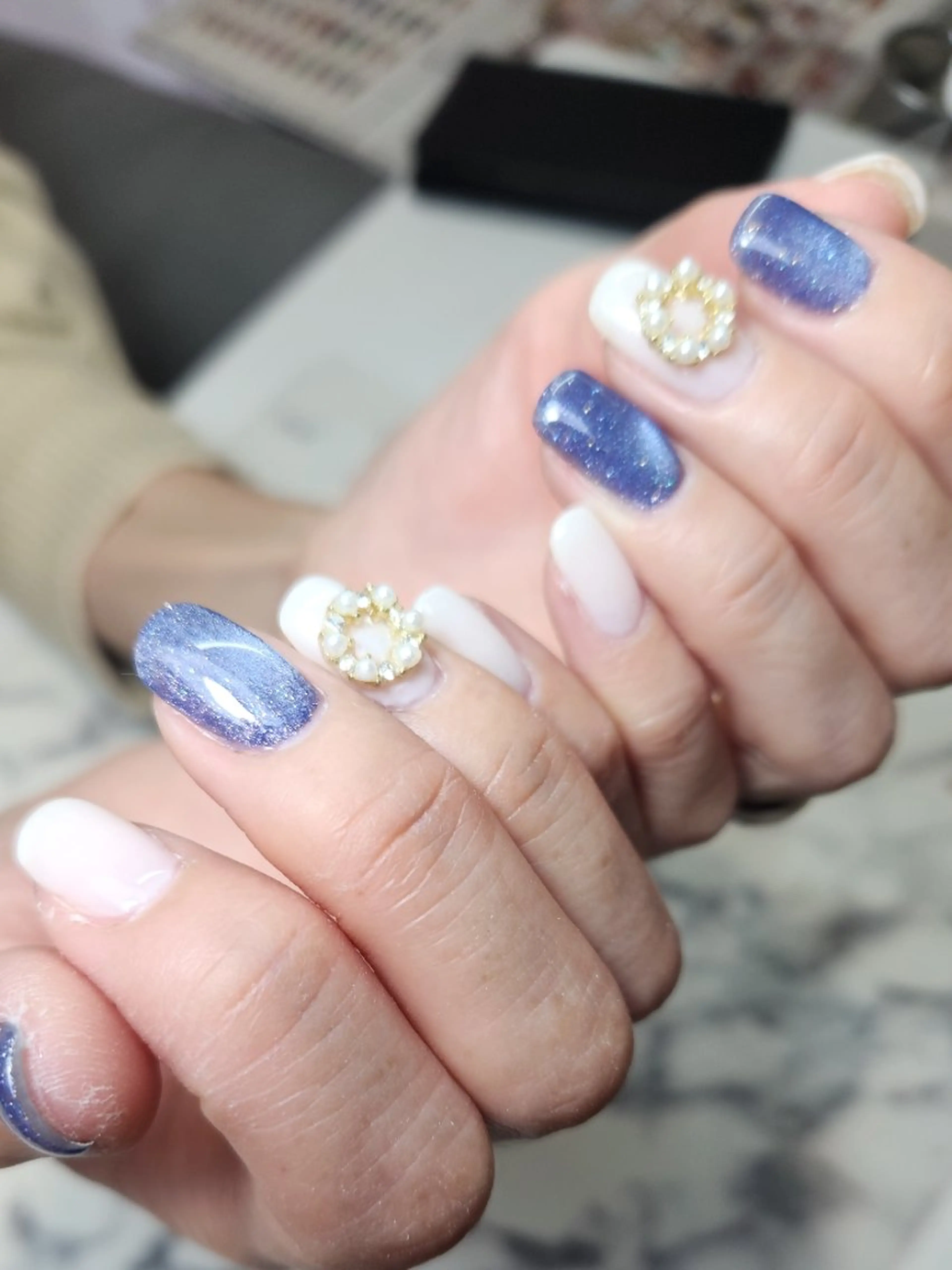 ネイル マグネットネイル 冬ネイル クリスマス Non.中目黒nail所属・NailSalon  N.中目黒のネイルデザイン