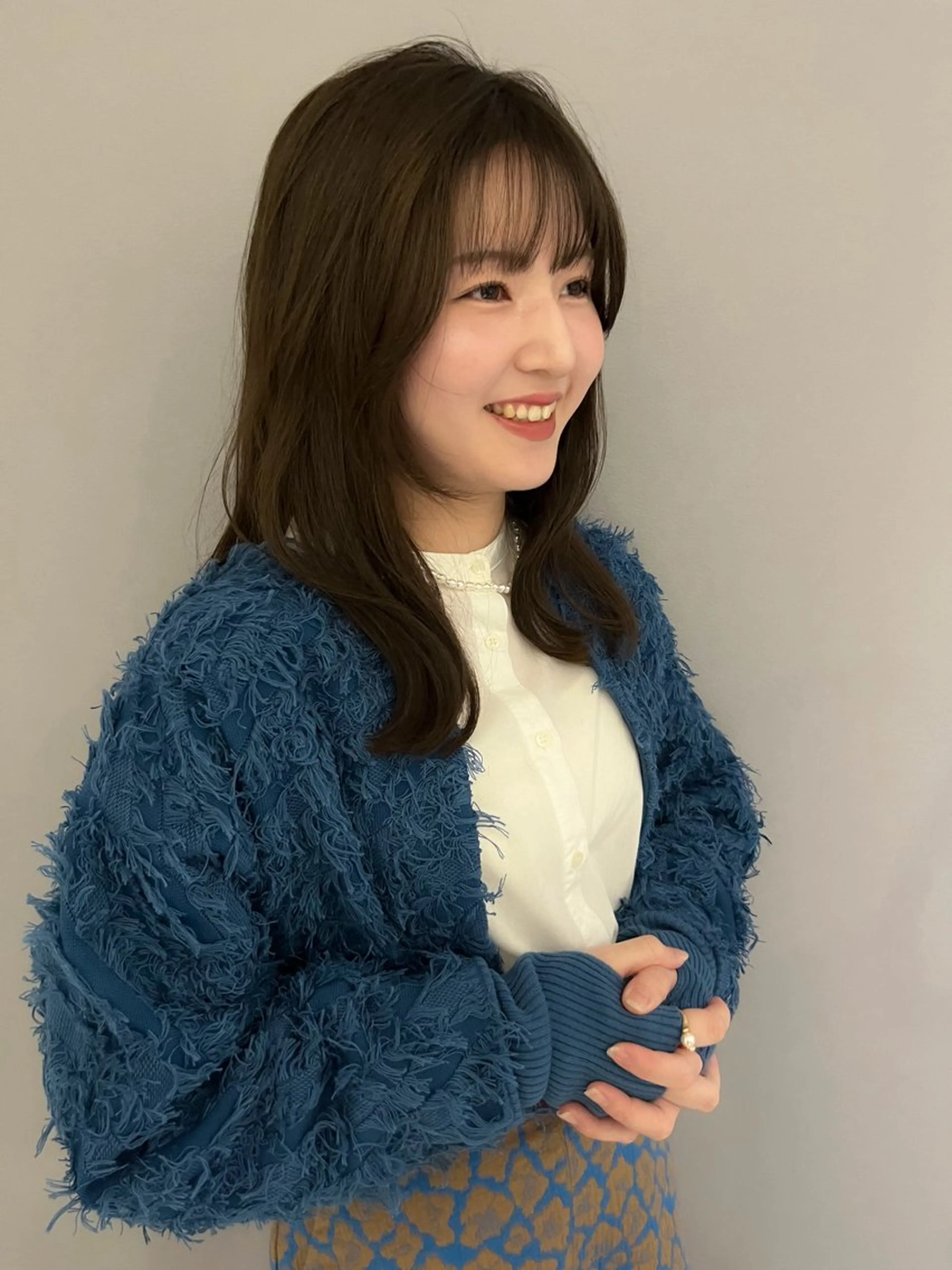 セミロング カラー カット ヘアカラー トリートメント Grow by NYNY 坂本 理輝のヘアスタイル