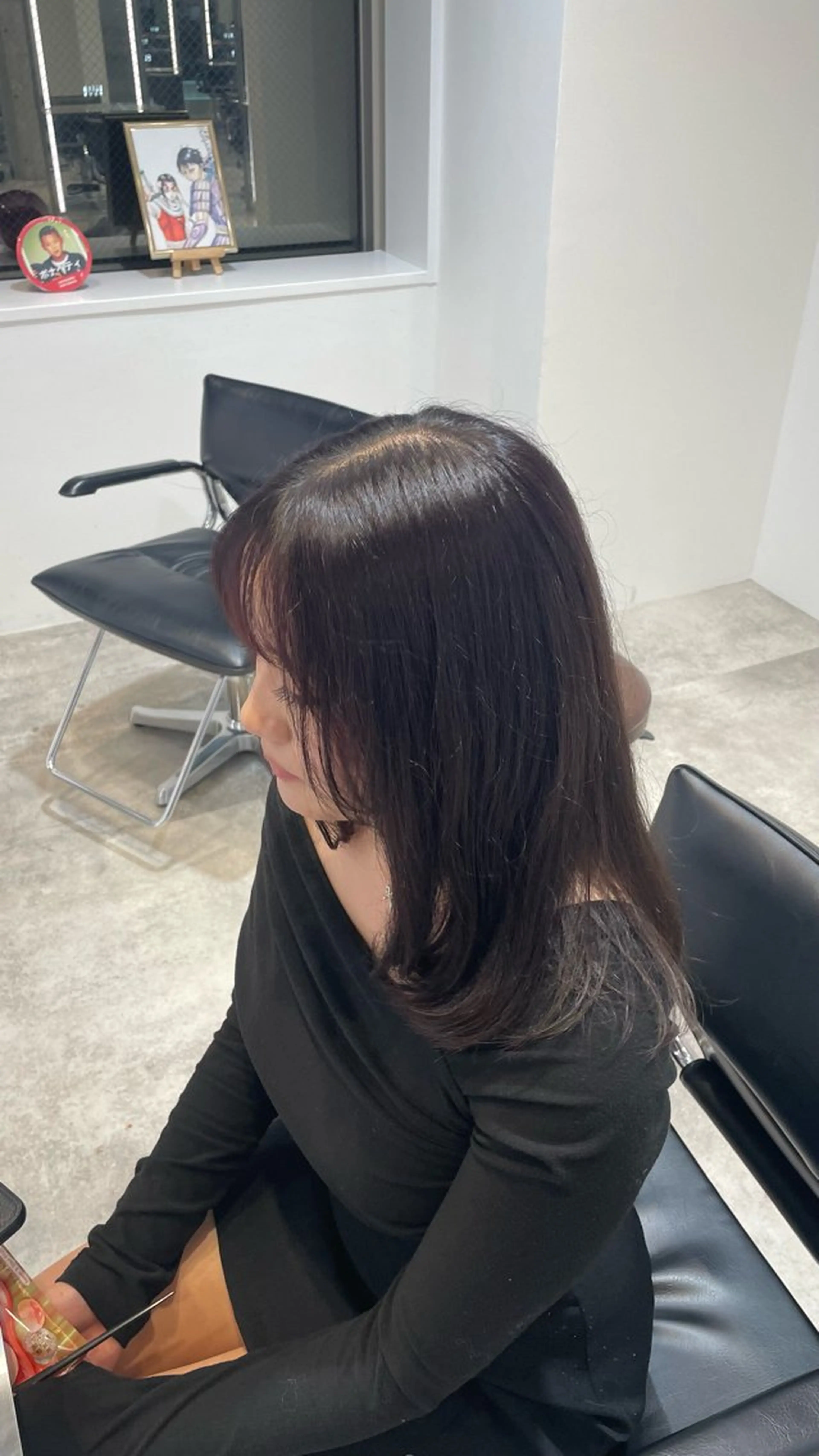 セミロング カラー ブラウンカラー ダークブラウン ヘアカラー 高橋 晴のヘアスタイル