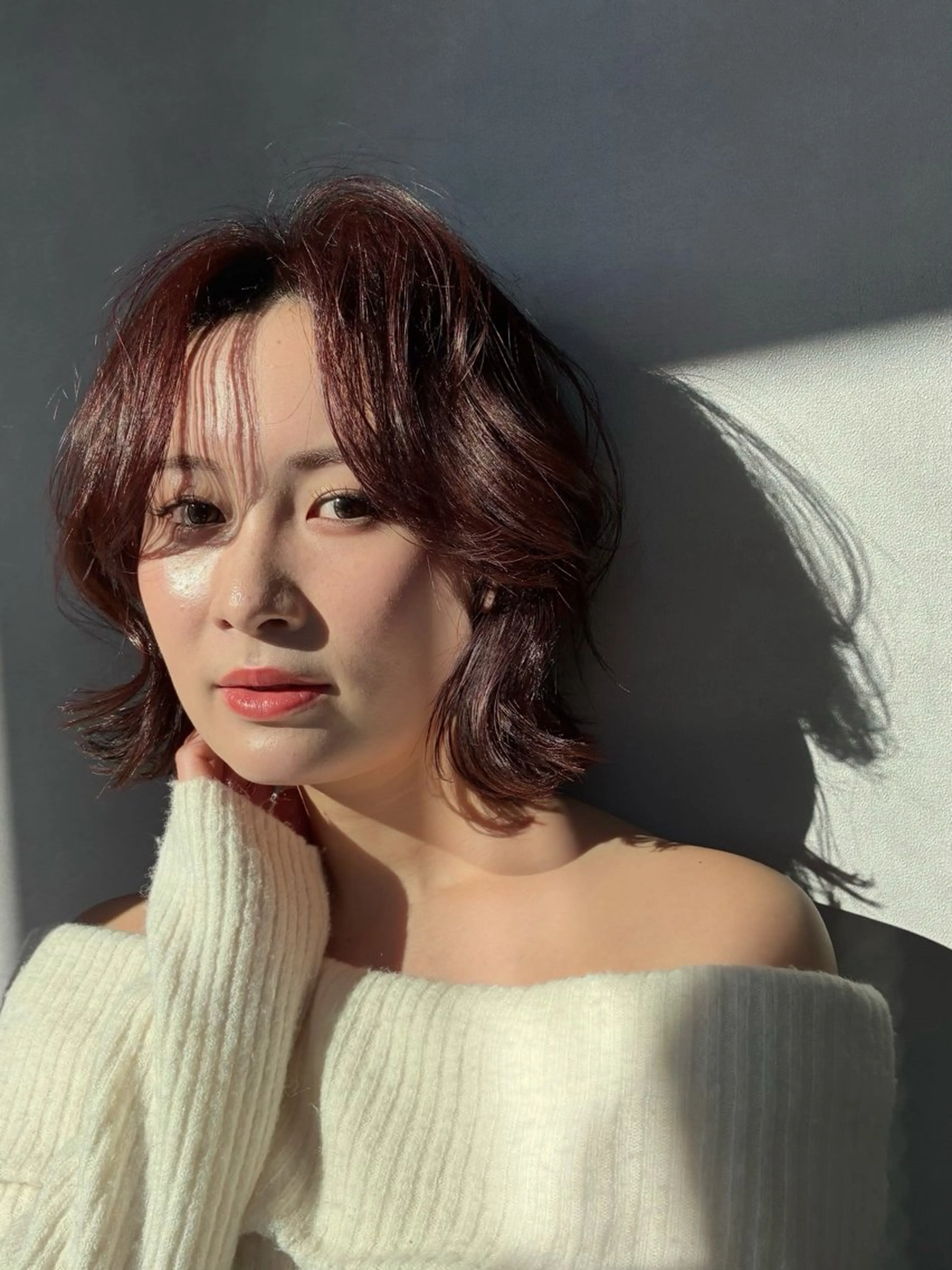 ミディアム 田中 鈴乃／ボブレイヤーのヘアスタイル