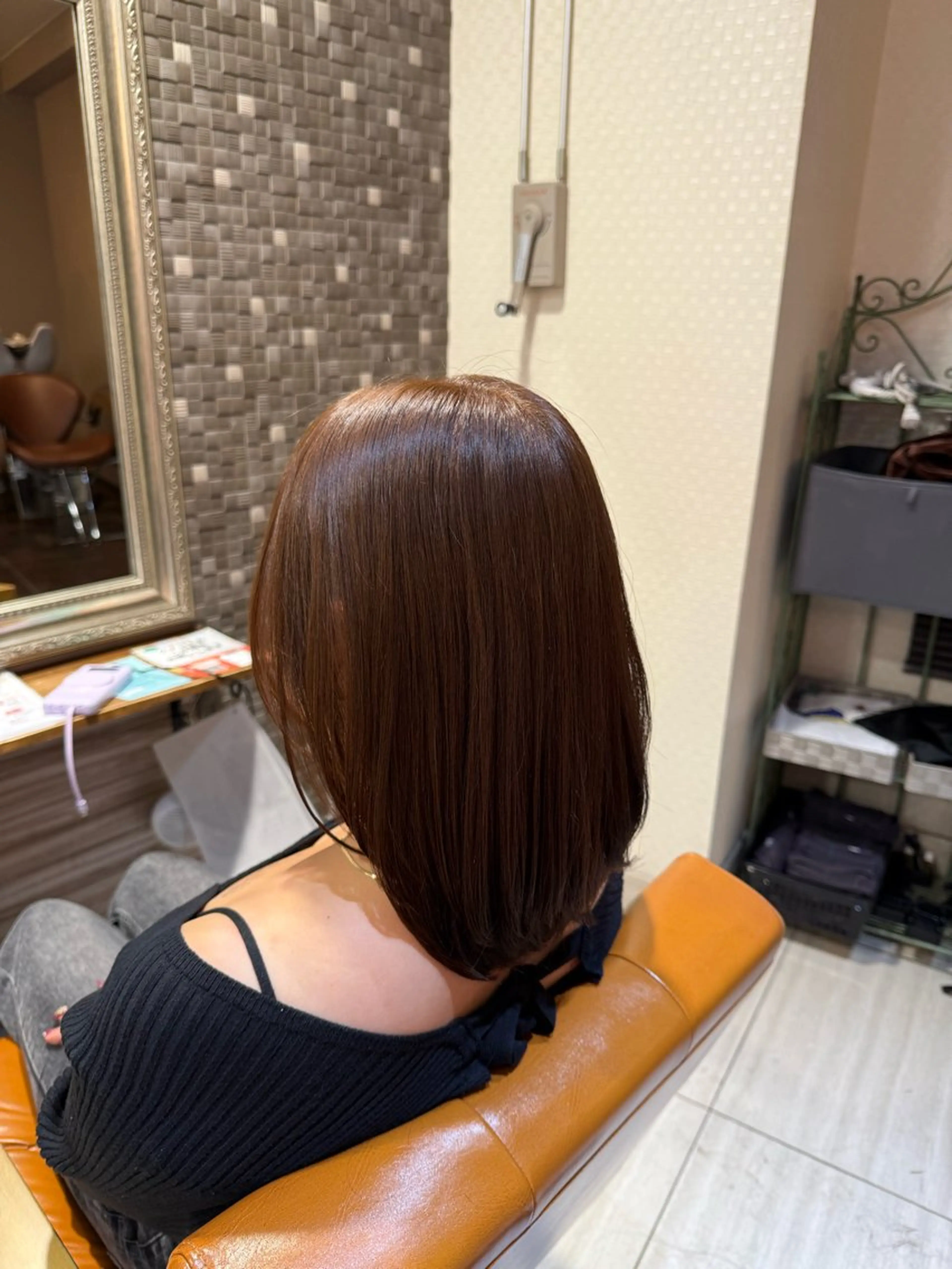 セミロング カラー カット ヘアカラー 🫧艶髪職人/相模 大野/新井公輔🫧のヘアスタイル