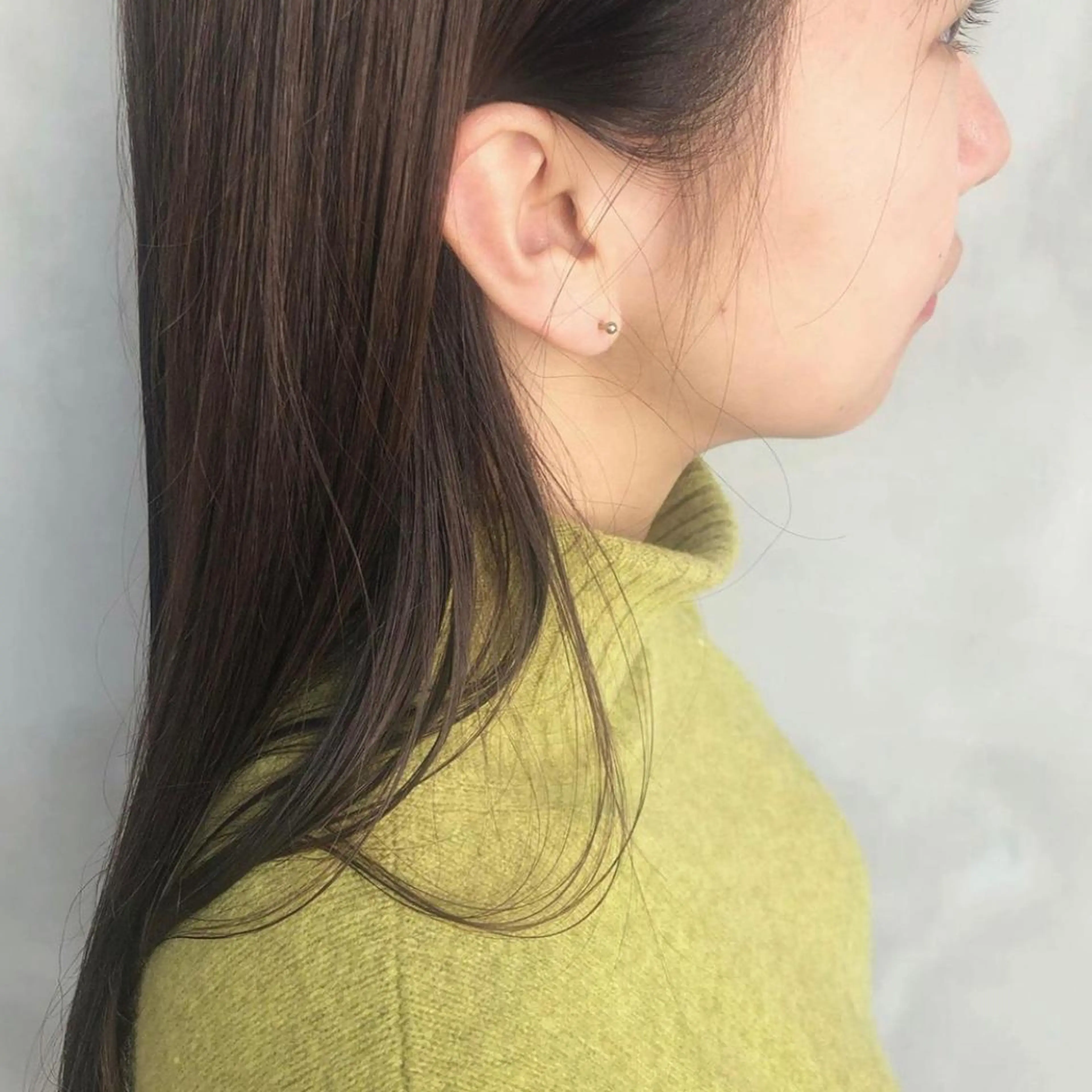 ロング カラー ベージュカラー カット ヘアカラー トリートメント やまもと さえのヘアスタイル