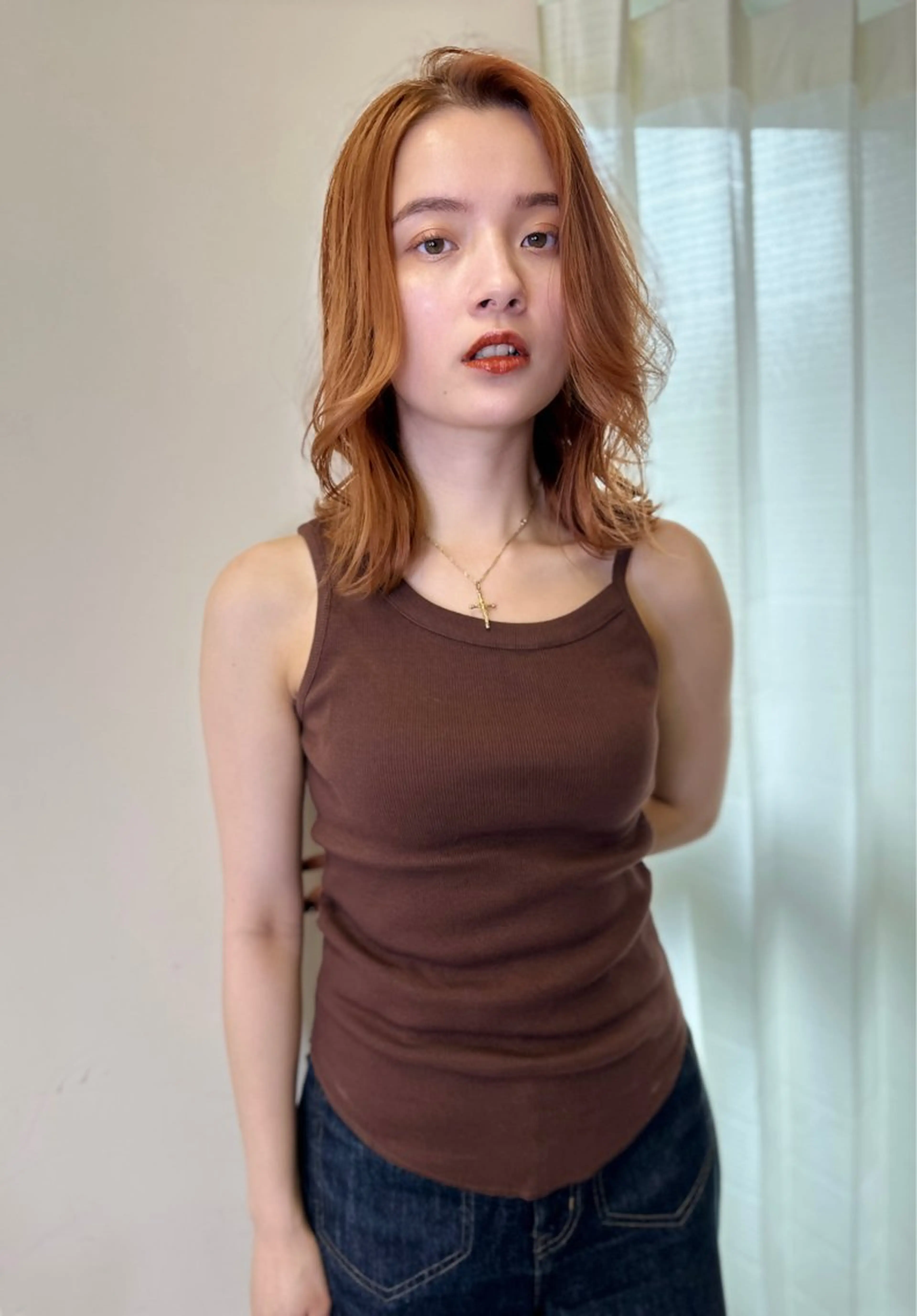 ミディアム カラー アディクシーカラー バレイヤージュ ブリーチ デザインカラー ダブルカラー カット ヘアカラー トリートメント opus 店長大和 レイヤー/赤み消しのヘアスタイル