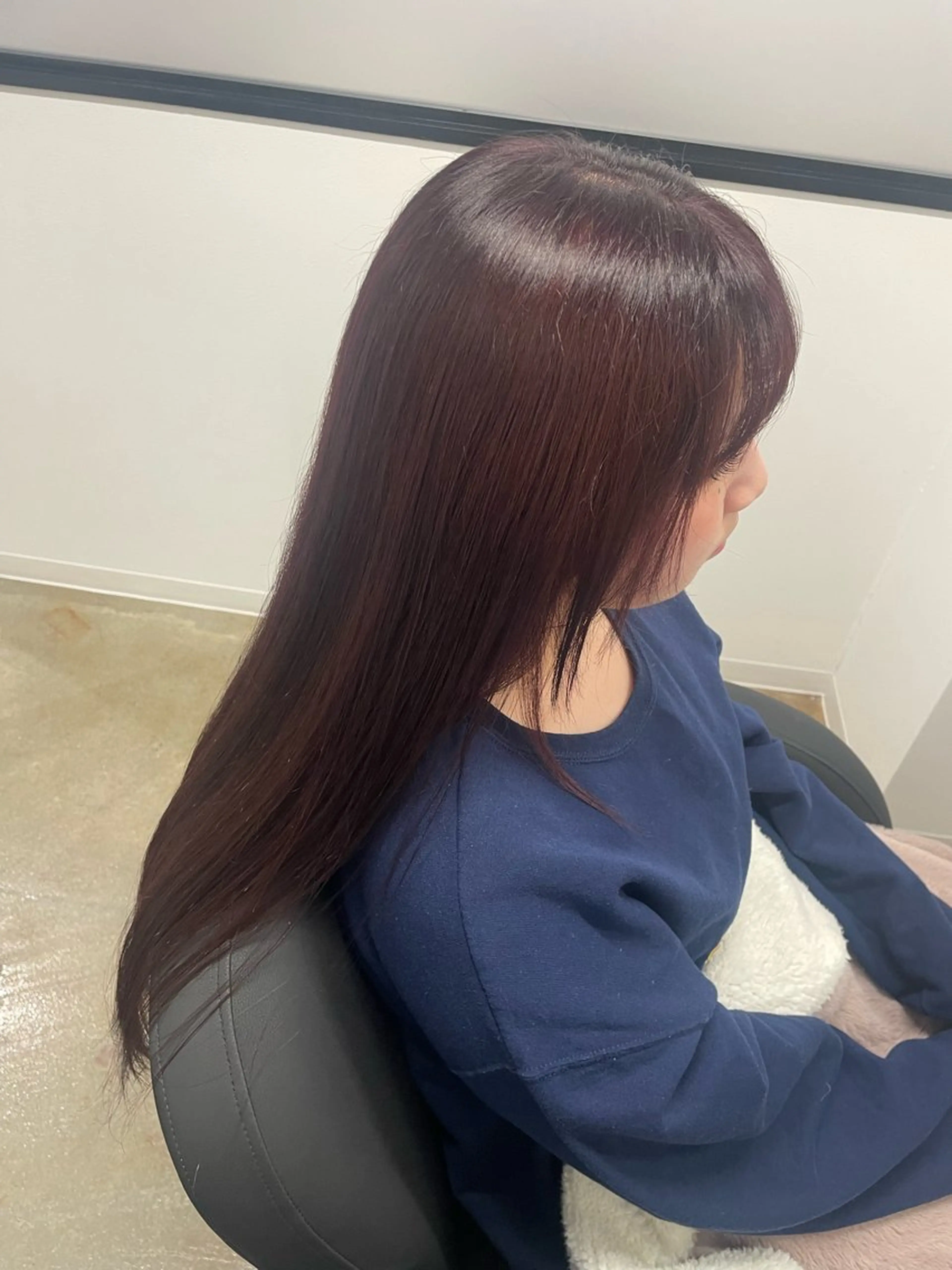 ロング カラー 菅野 萌愛のヘアスタイル