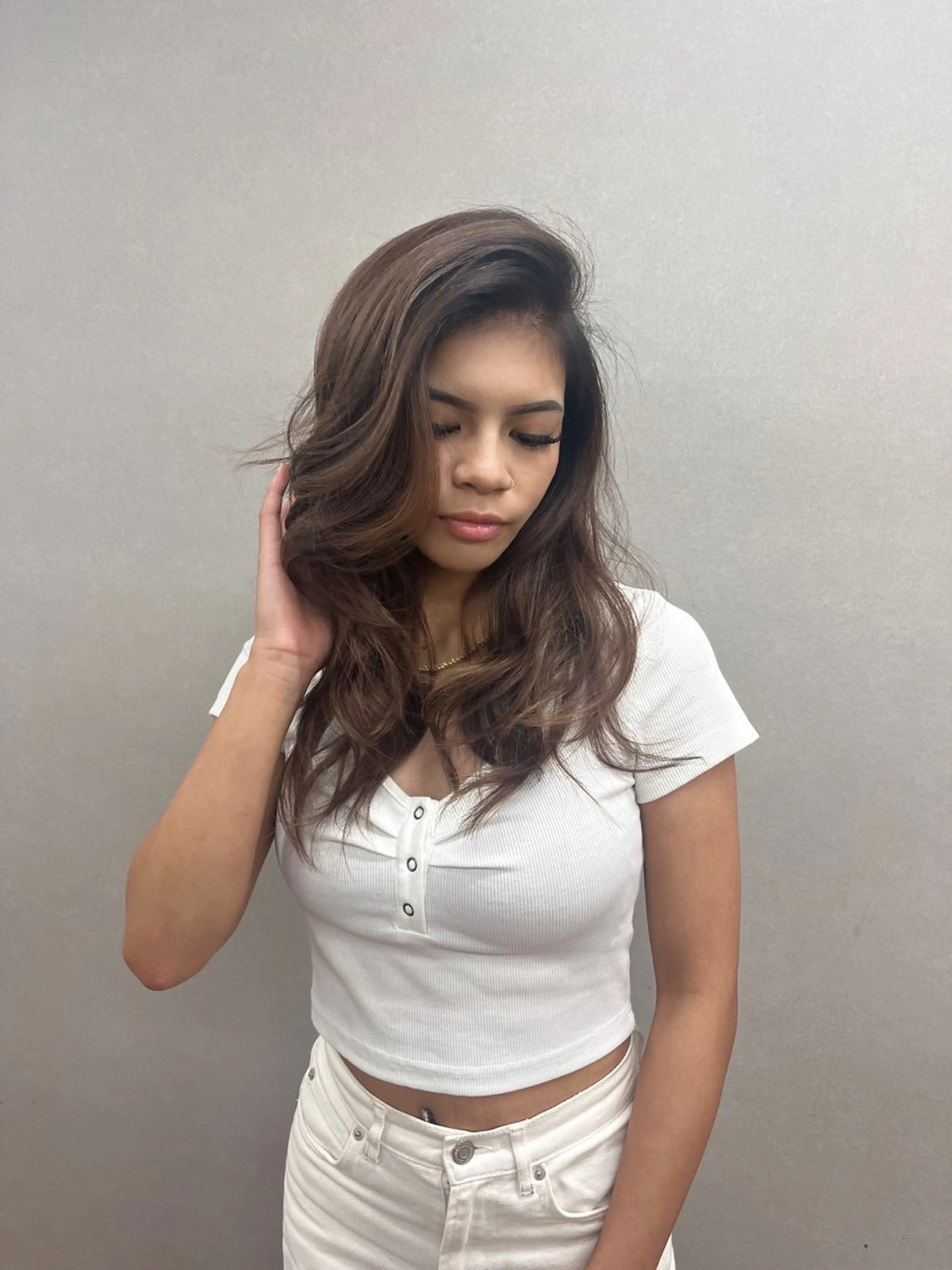 ロング カラー ヘアアレンジ color salon yoshitomo所属・ハイライト🌺 ZIONのヘアスタイル