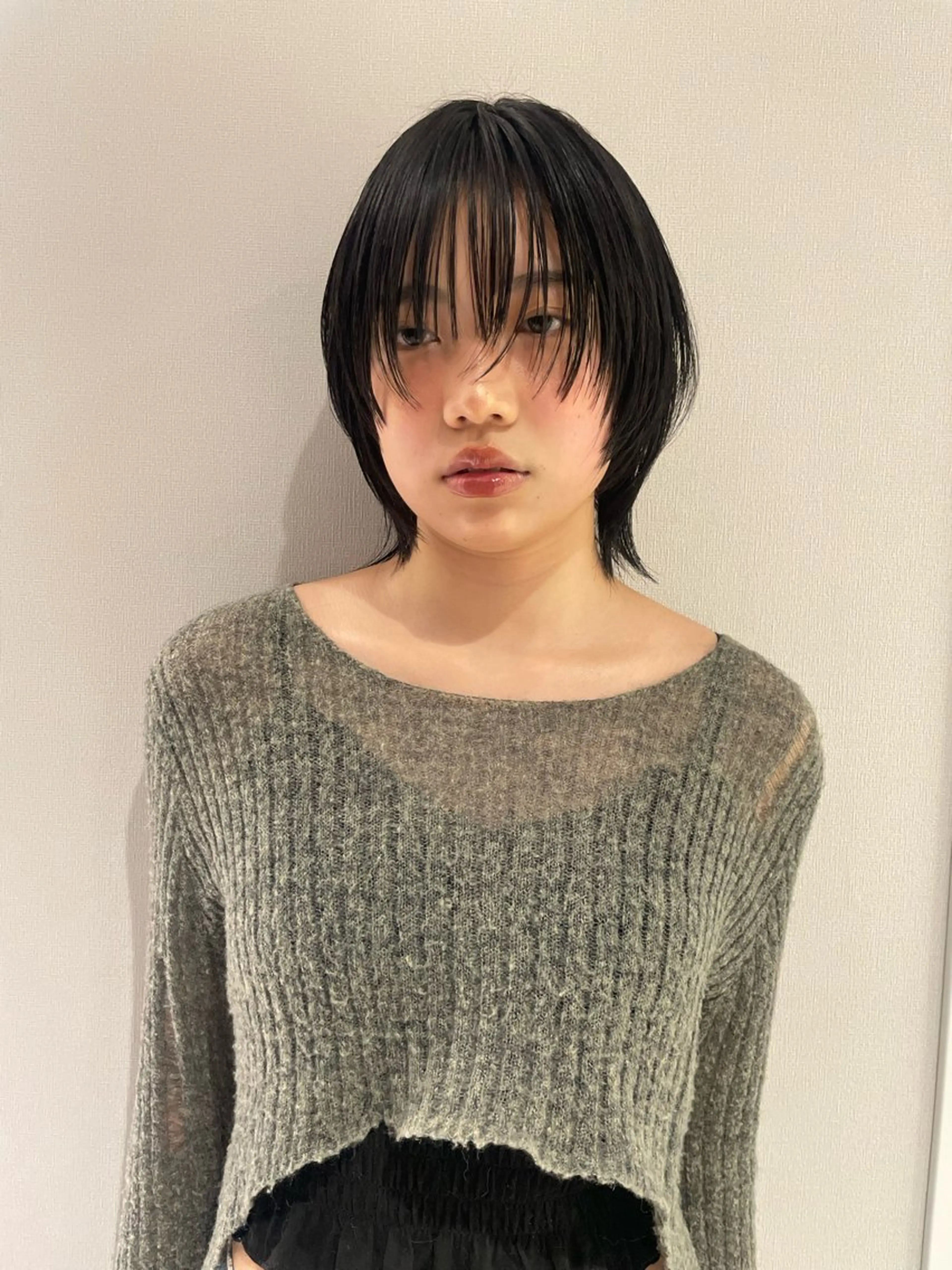 ミディアム 韓国風ヘア レイヤーカット sourire  西大分所属・Sourire西大分 ☘️いけだ　あおいのヘアスタイル