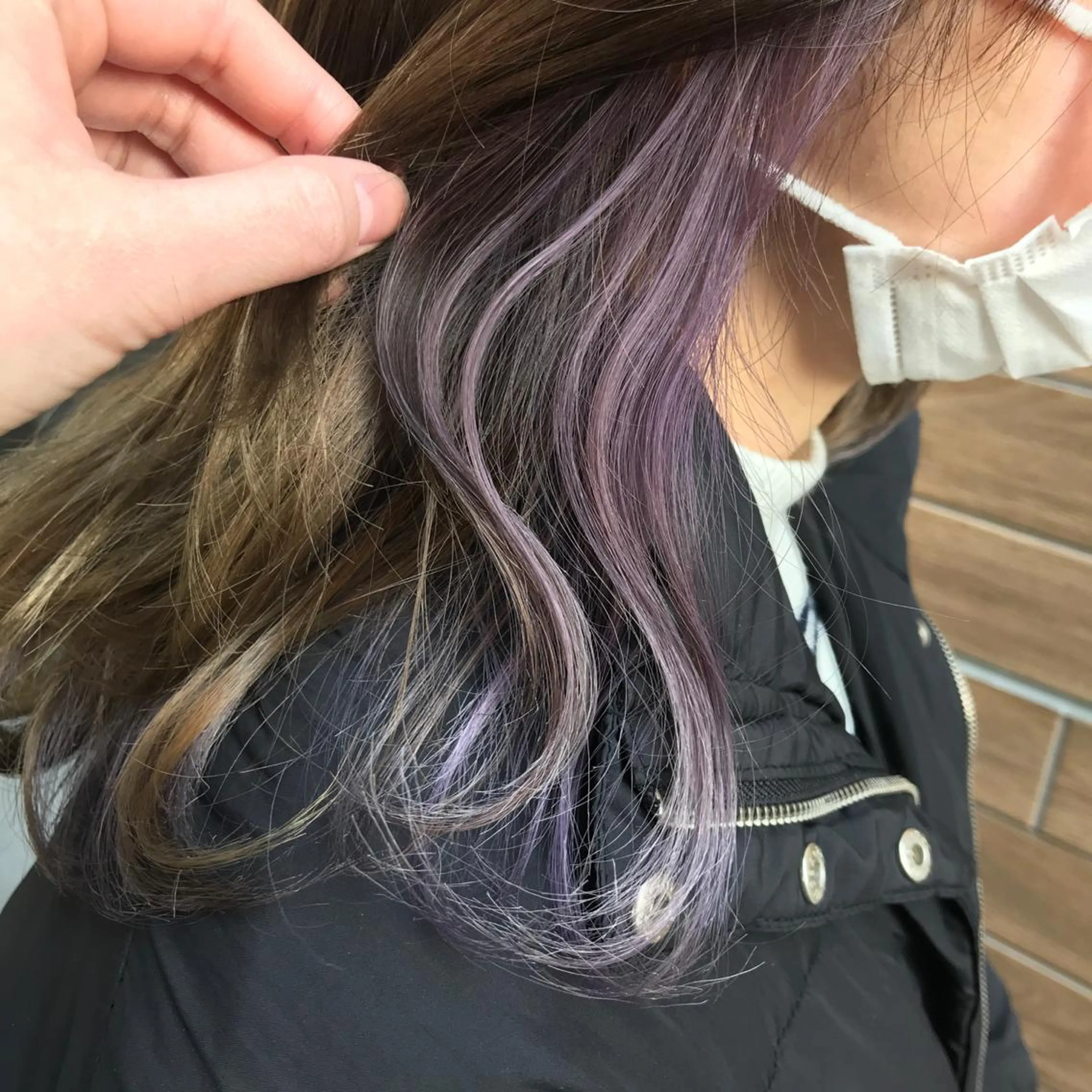 セミロング カラー メンズ特化/ パーマChihoのヘアスタイル