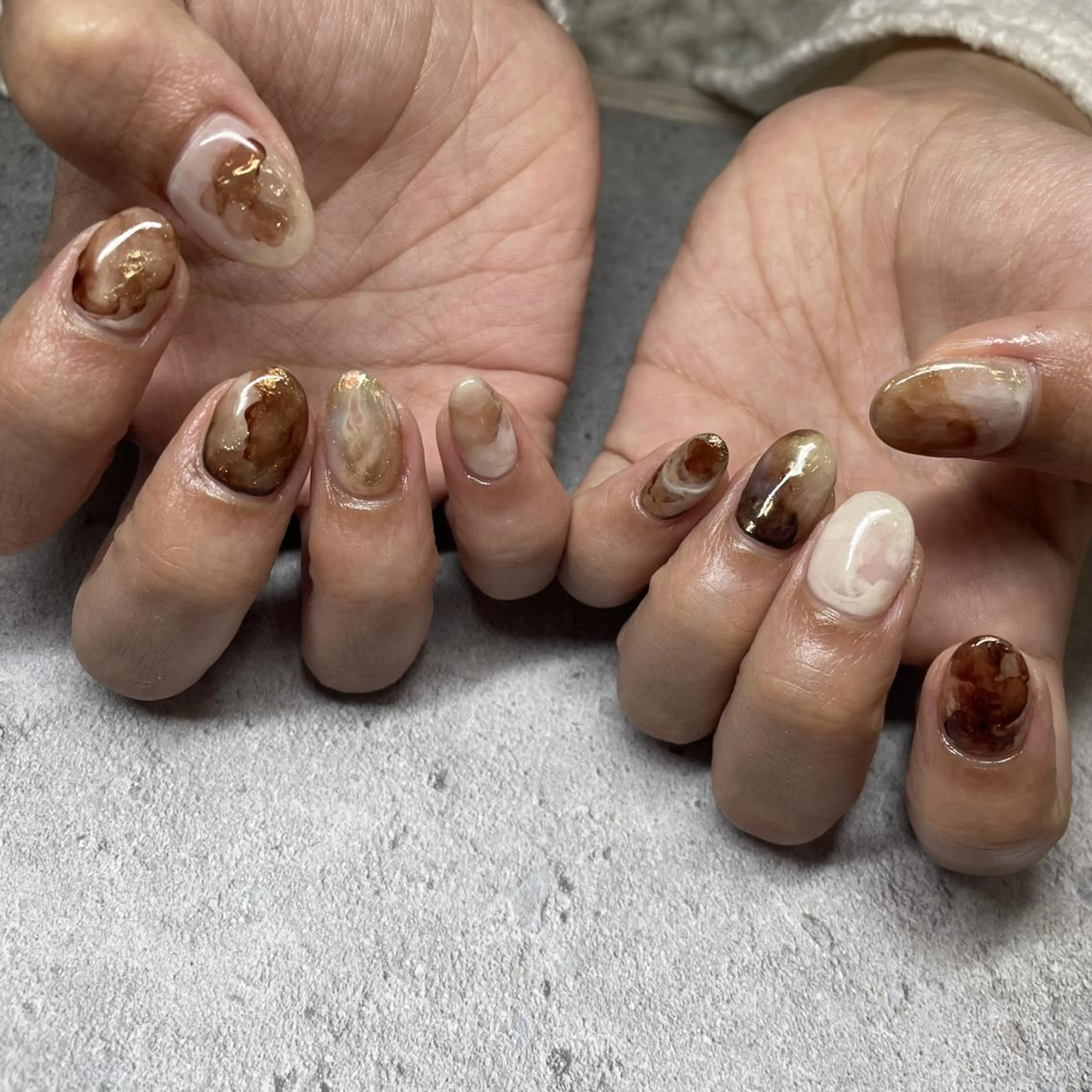 ネイル ハンドネイル フットネイル p.o.n. nuance/個性的のネイルデザイン