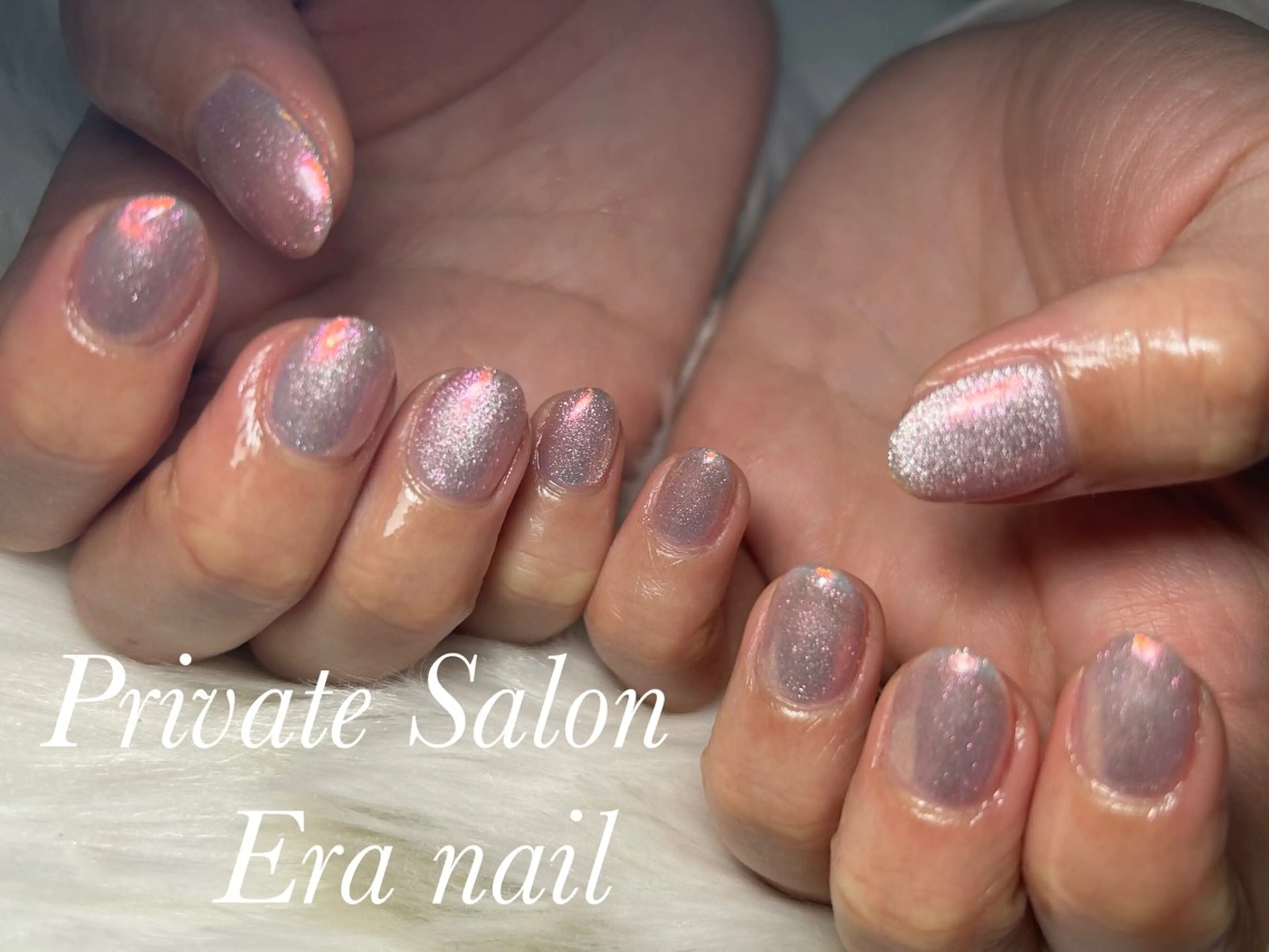 ネイル オーロラネイル マグネットネイル ハンドネイル Era nailのネイルデザイン