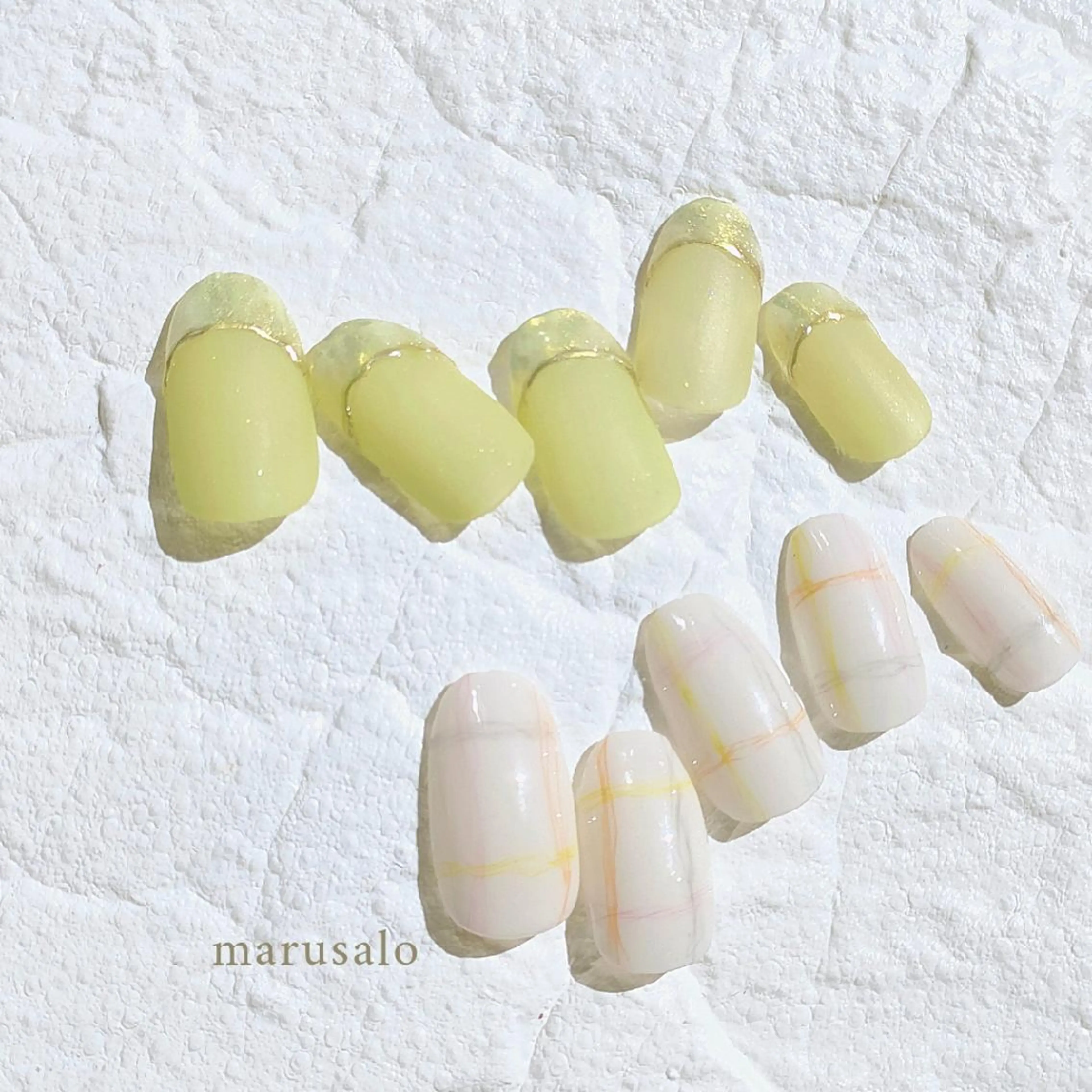 ネイル アートネイル マットネイル ミラーネイル ニュアンスネイル パステルネイル marusalo nailのネイルデザイン