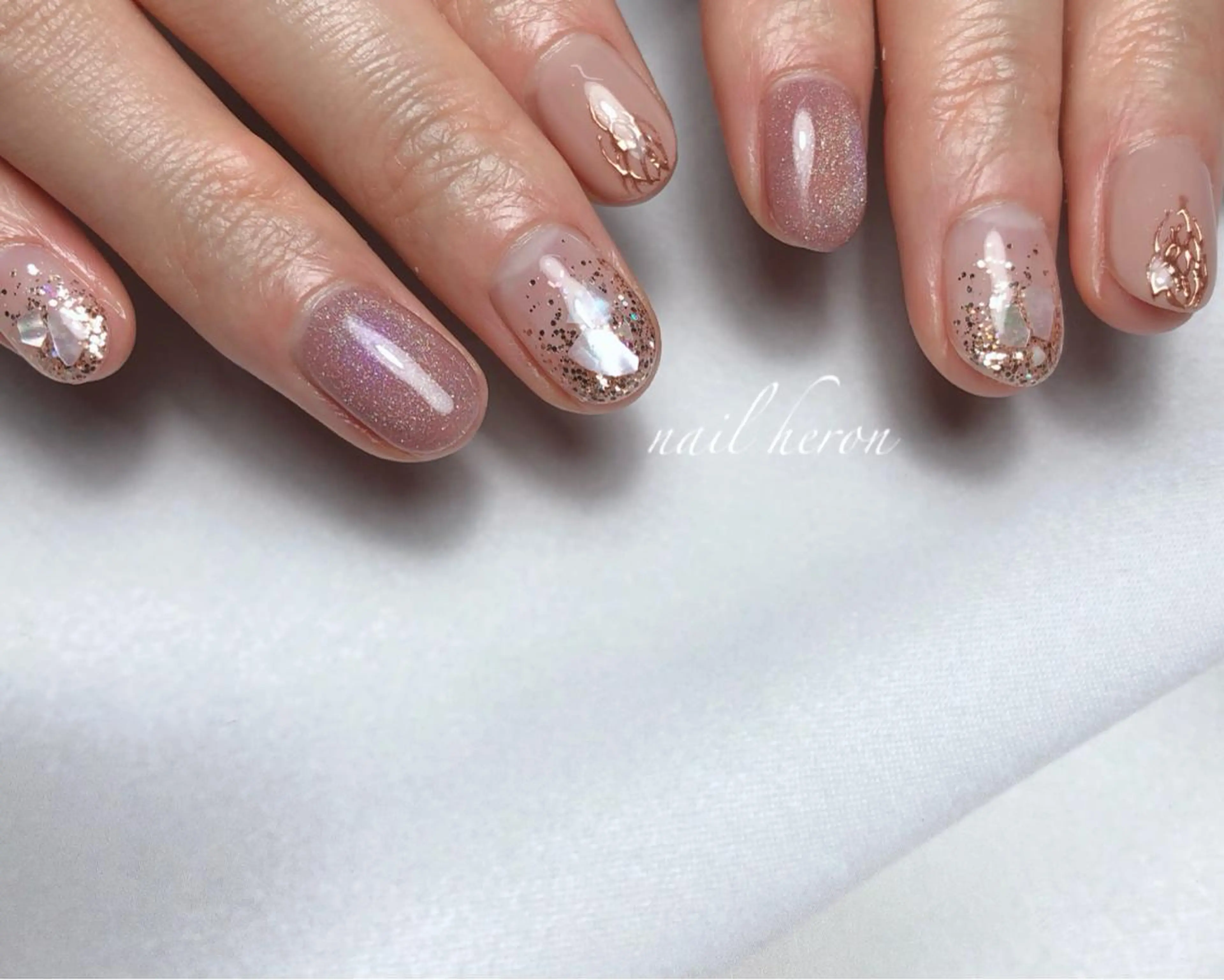 ネイル マグネットネイル ハンドネイル nail heron所属・saki_ nail heronのネイルデザイン
