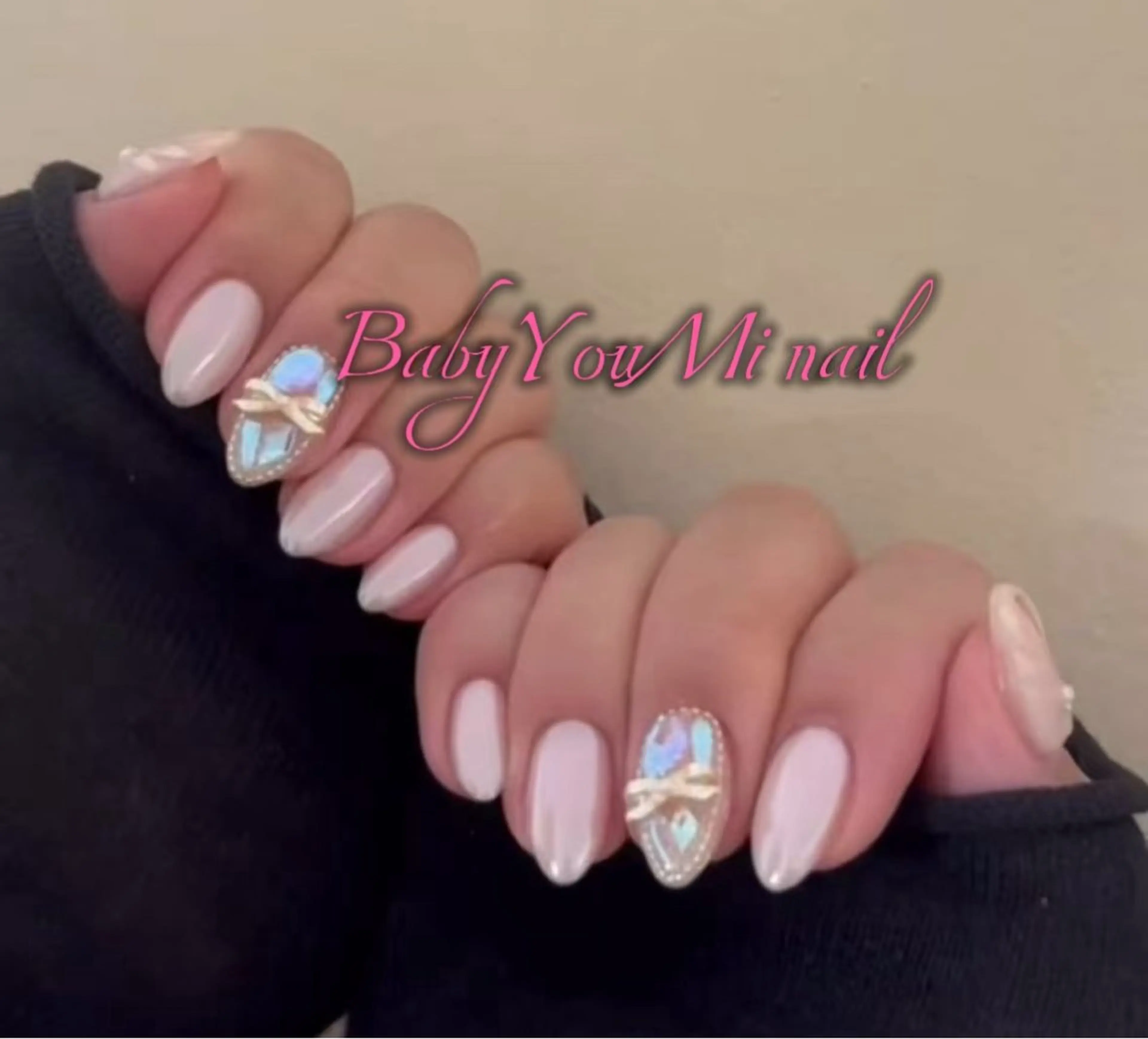 ネイル オーロラネイル フラワーネイル フットネイル フレンチネイル ジェルネイル ハンドネイル BabyYouMi nailのネイルデザイン