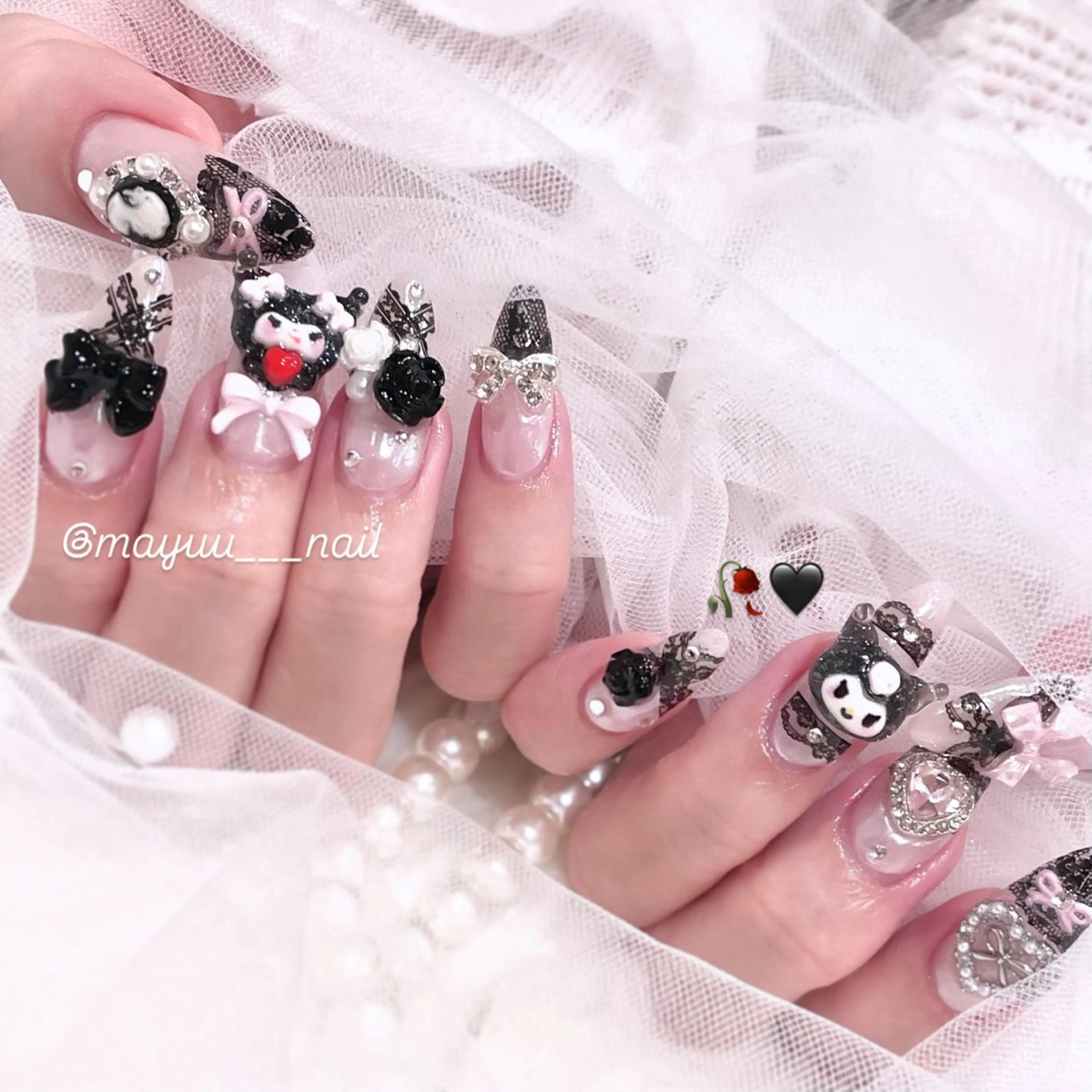 ネイル ハンドネイル 🎀 Mayu 🎀痛ネイルのネイルデザイン