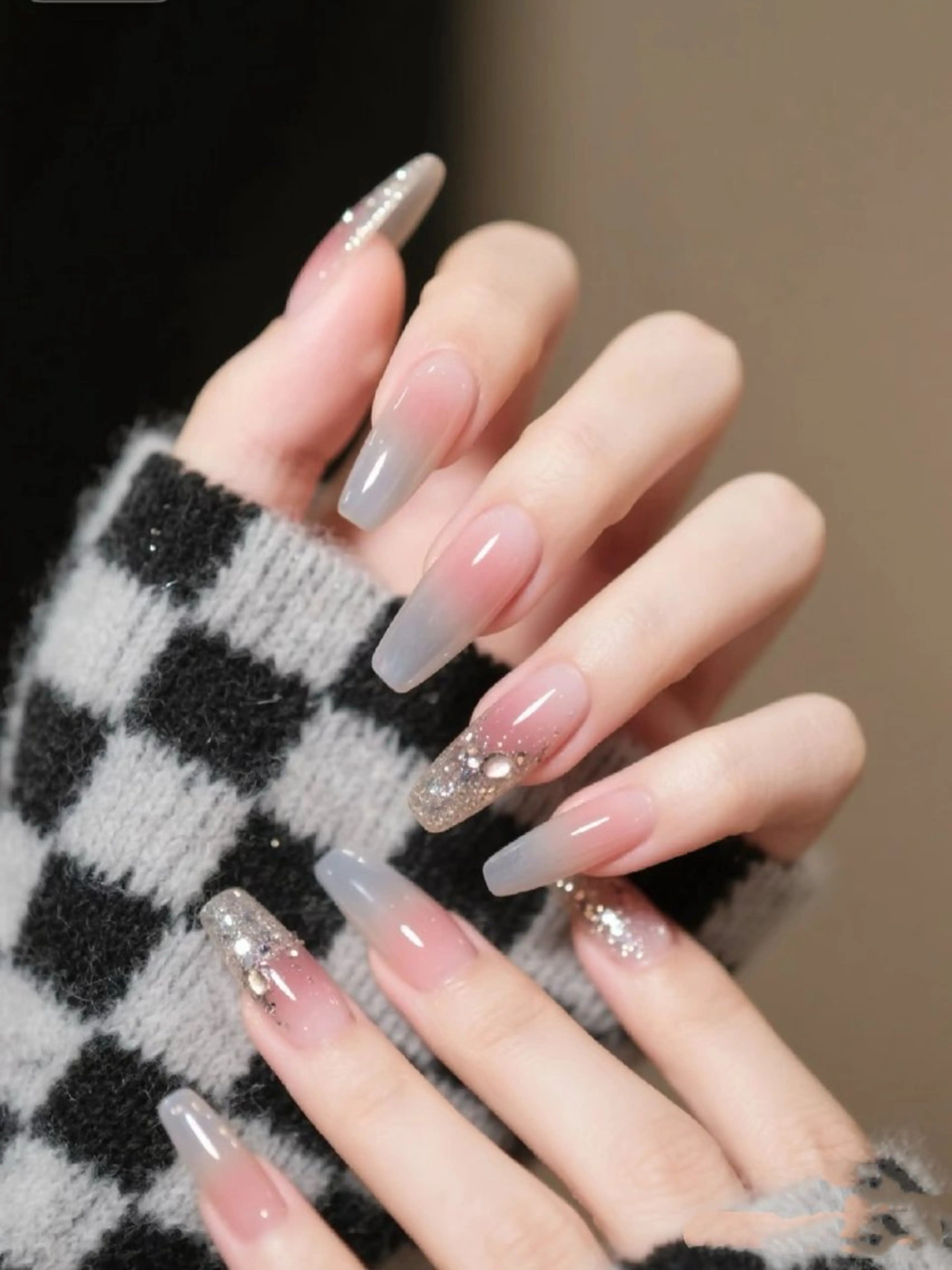 ジェルオフ有🩷フレンチ（クリアベース）の写真