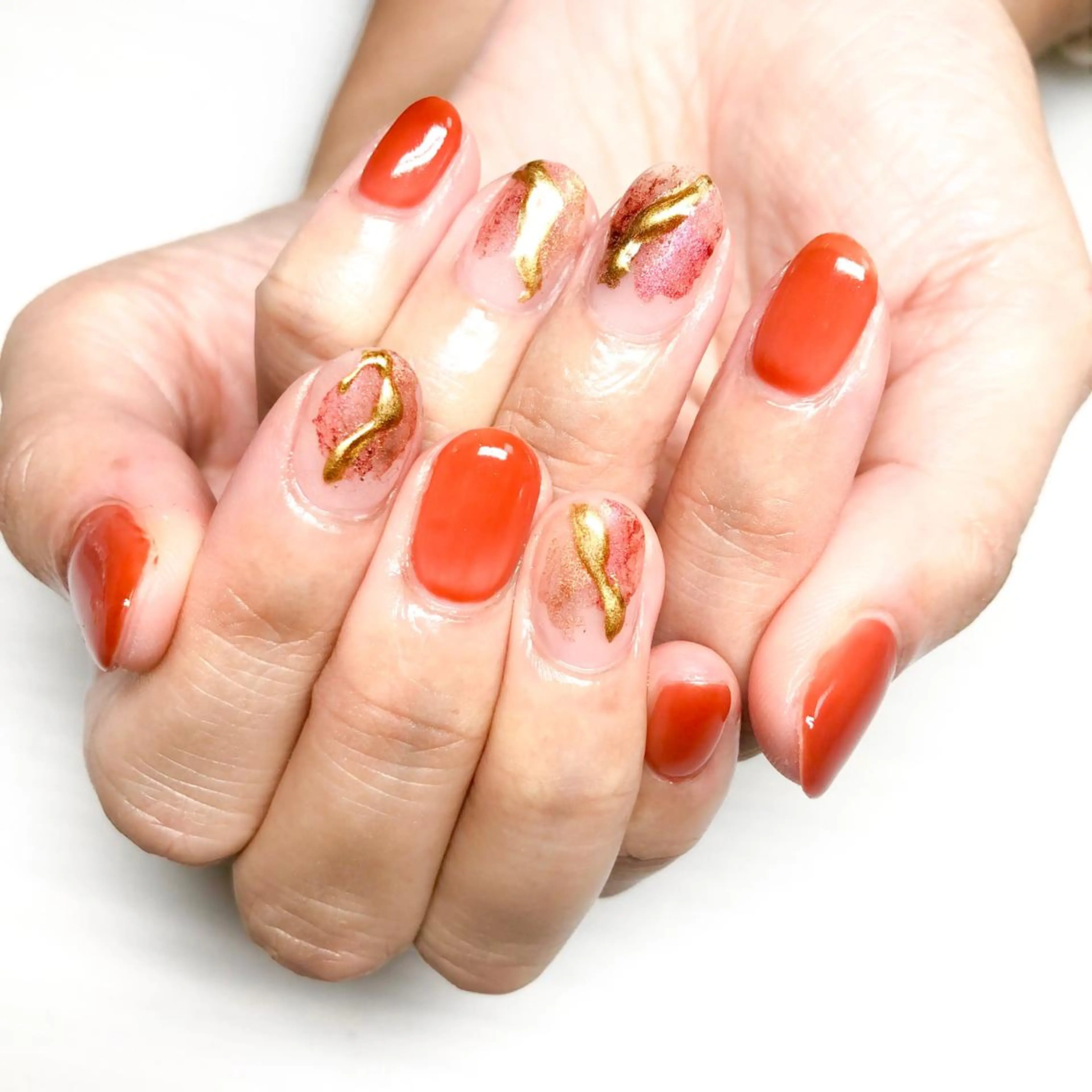 ネイル アートネイル 持ち込み ニュアンスネイル Kao hana-nailのネイルデザイン