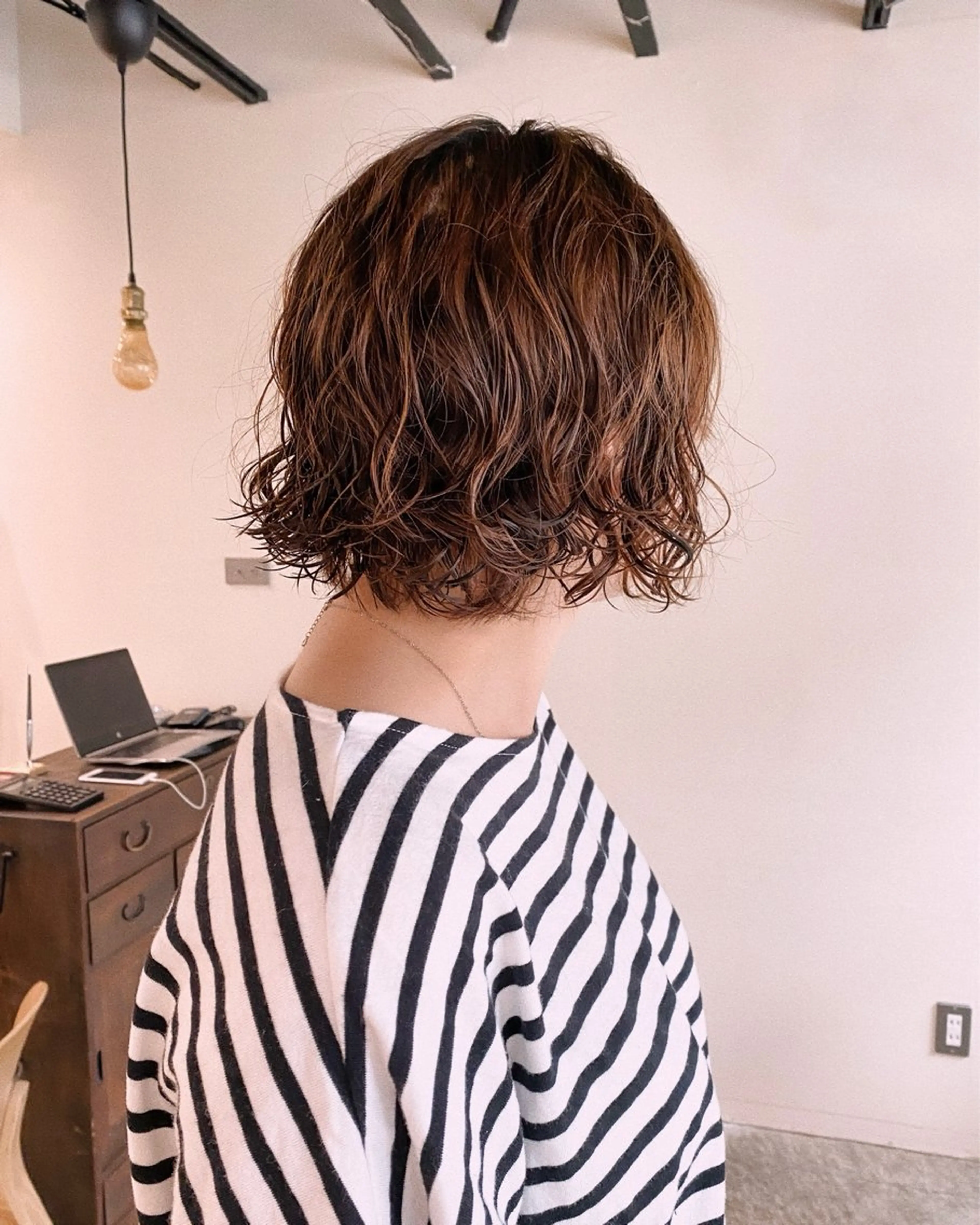 ショート パーマ 縮毛矯正 トリートメント ストレートパーマ カット パーマ トリートメント 板谷みさき /艶ボブ/藤沢美容室のヘアスタイル