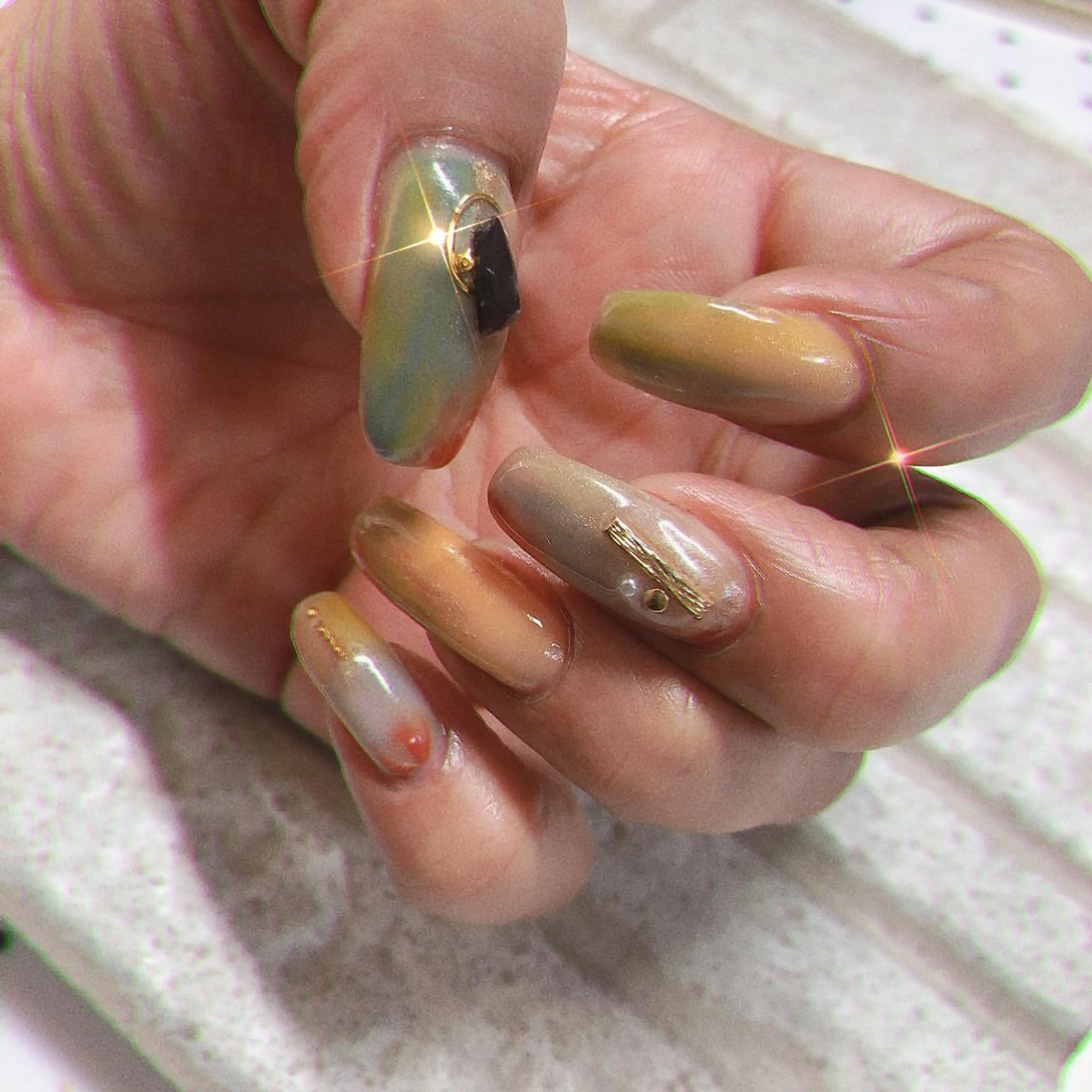 ネイル ニュアンスネイル 奥園 良恵のネイルデザイン