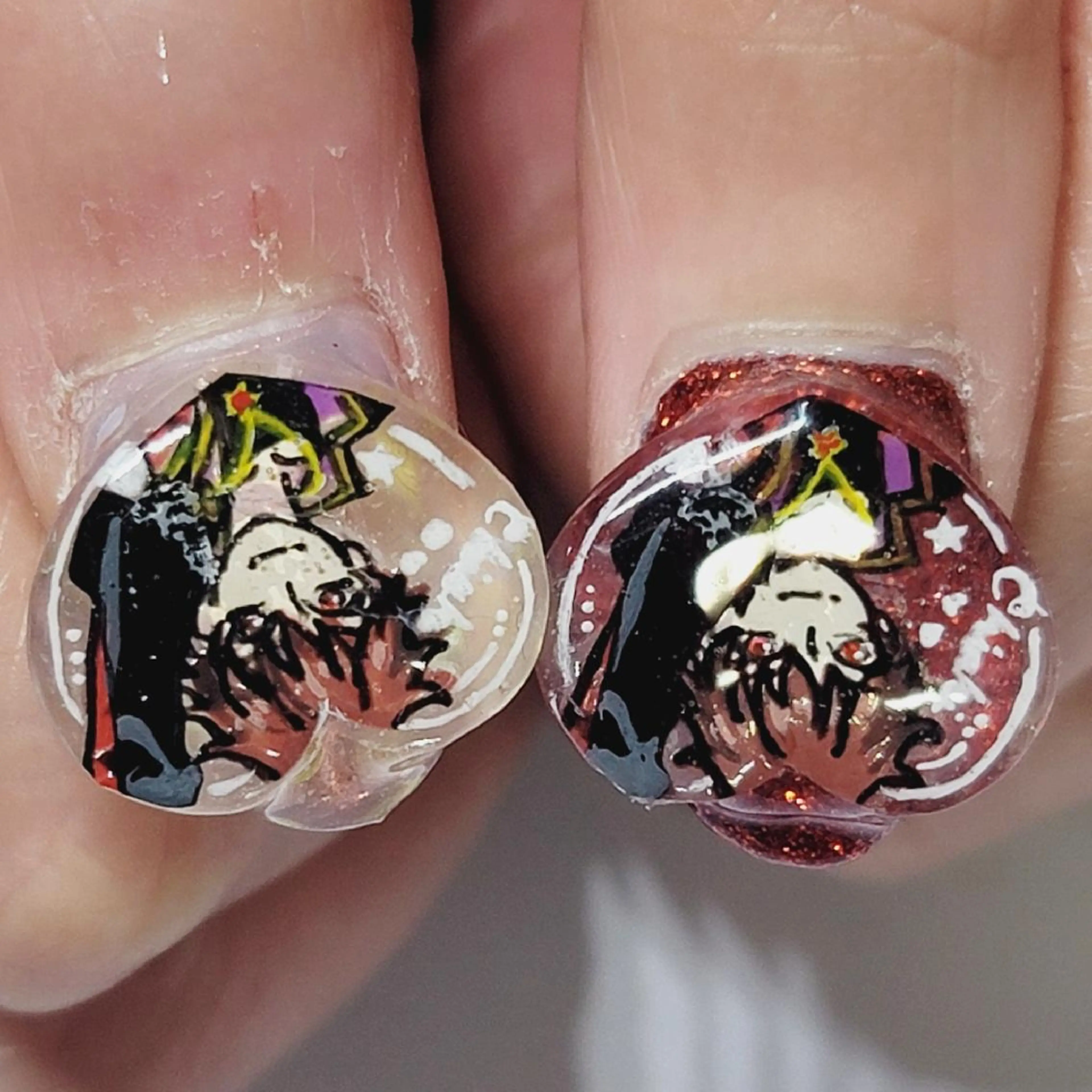 ネイル アートネイル クリアネイル ハート ハンドネイル よしだ ひろきのネイルデザイン