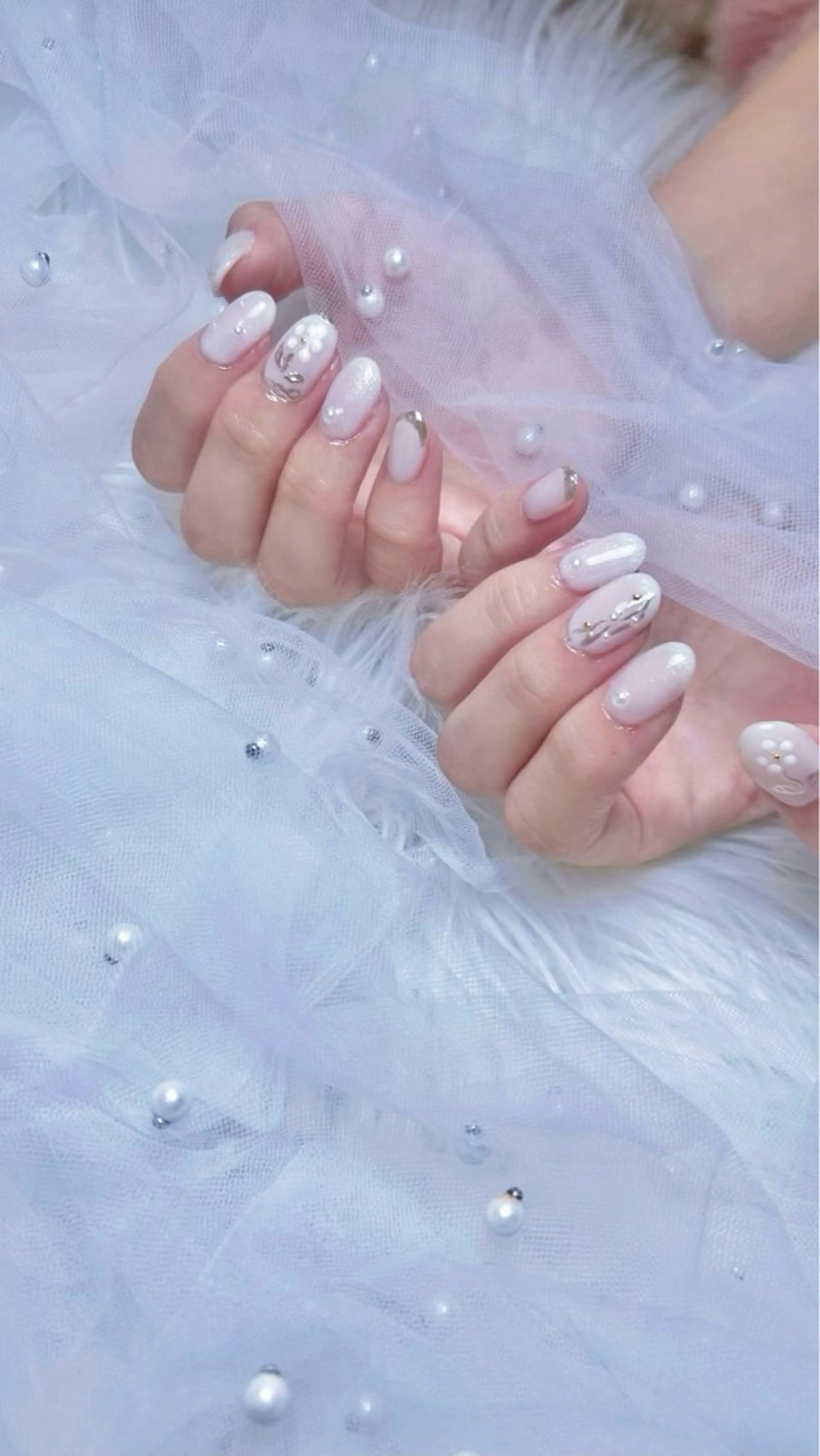 ネイル ブライダルネイル 中倉 美咲のネイルデザイン