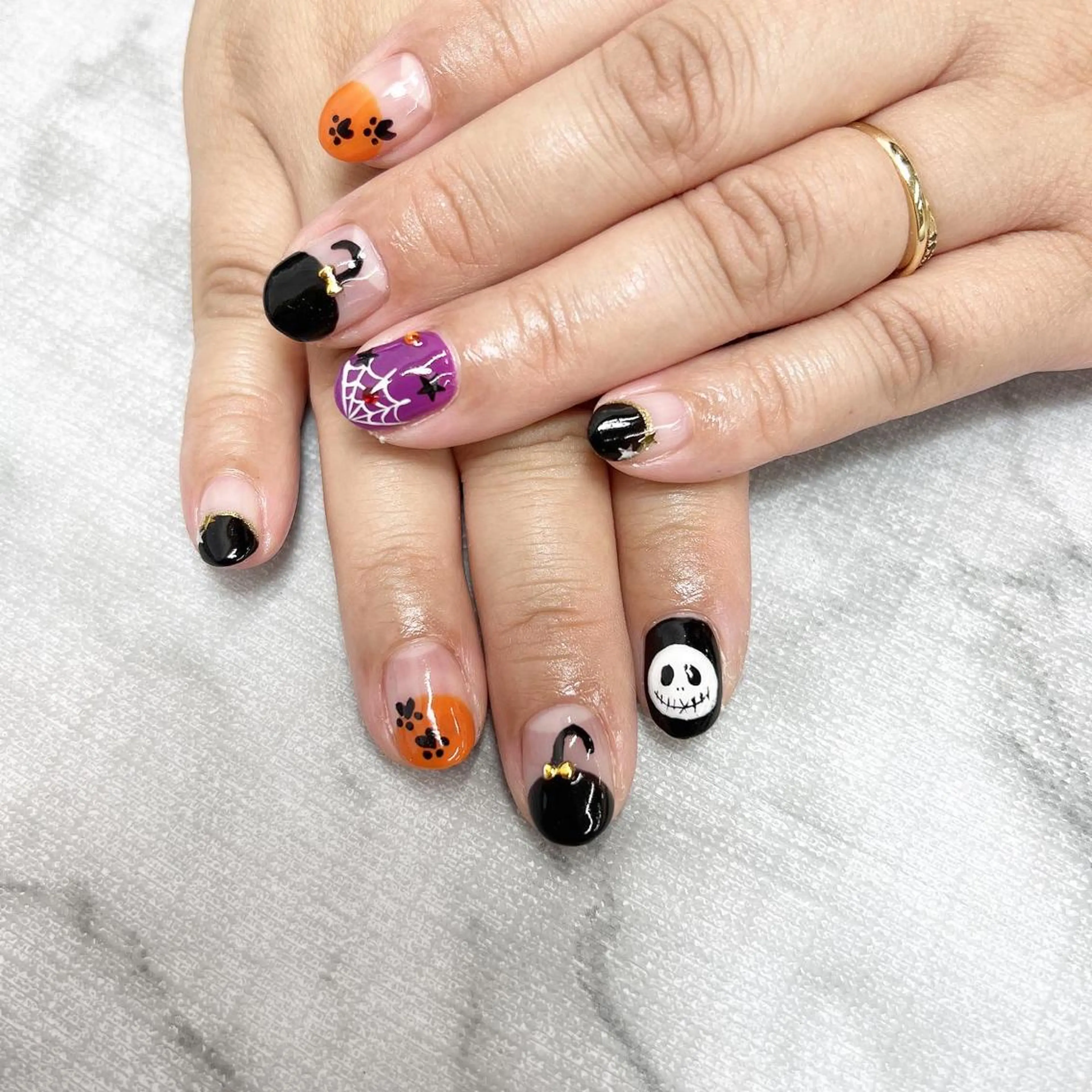 ネイル ハロウィン Minion所属・北浦和minion YUKIのマツエク・マツパデザイン