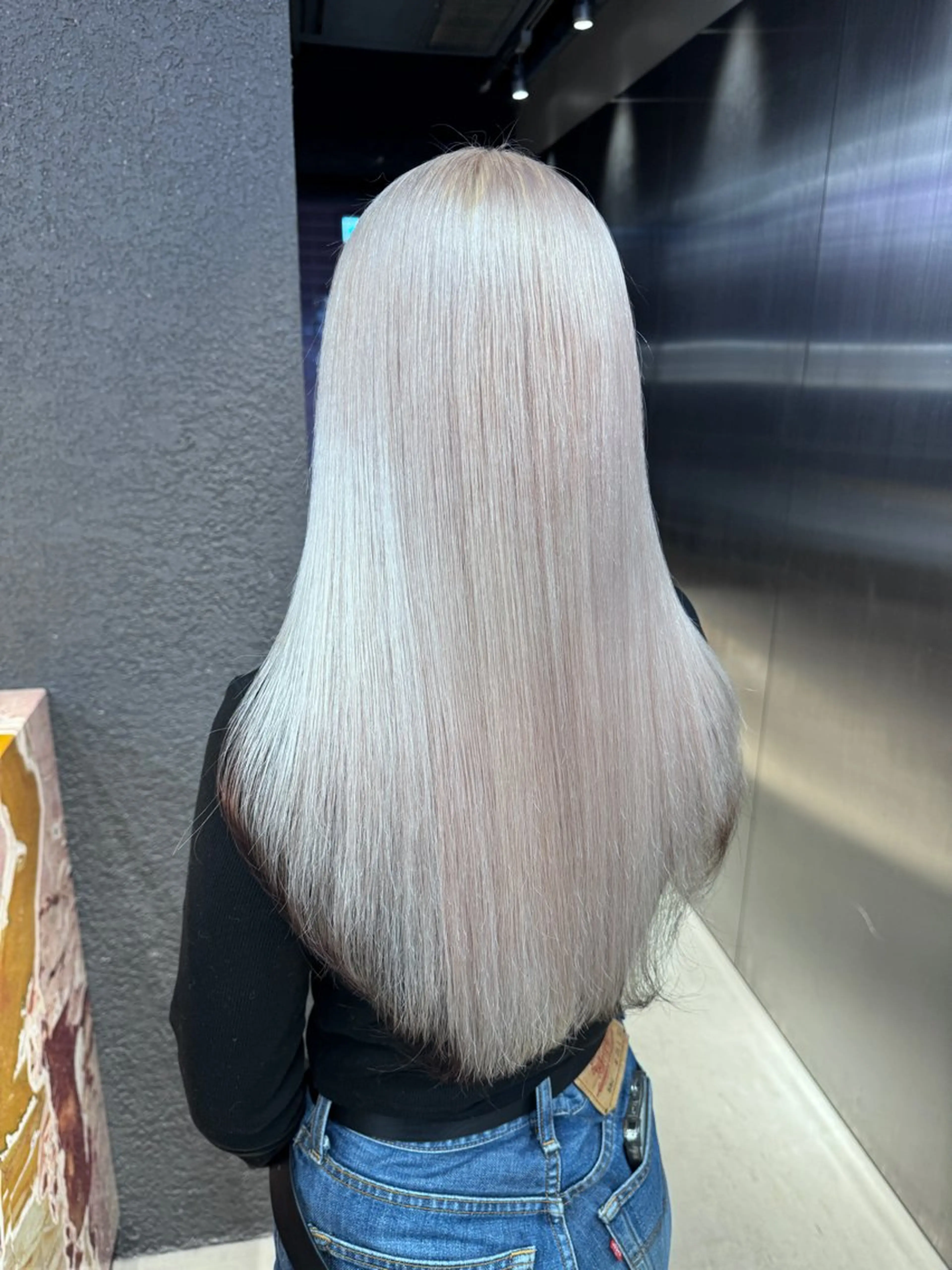 セミロング 名古屋栄/PELE/ ブリーチ/asahiのヘアスタイル