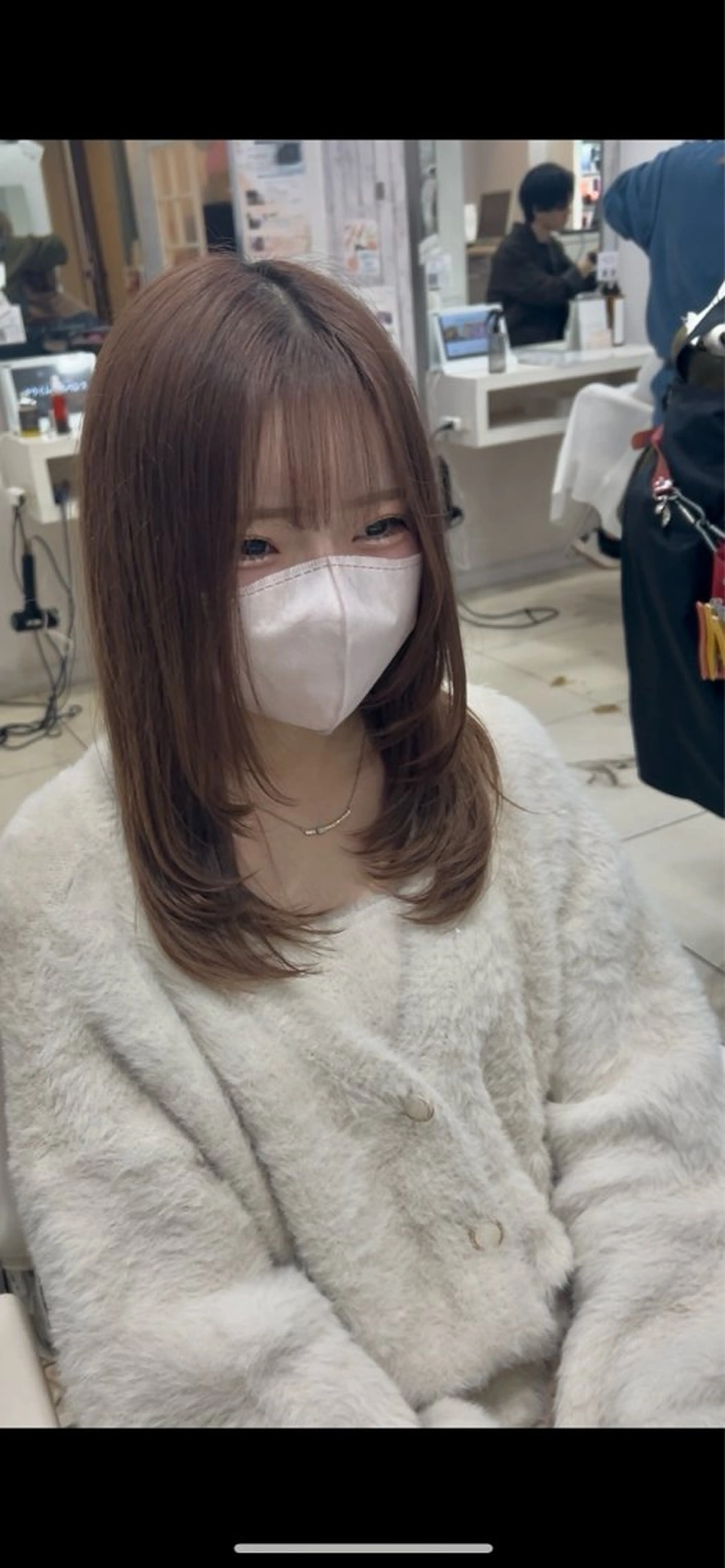 ミディアム カット ヘアカラー トリートメント 【髪質改善カラー】 瀧田嵐士🇰🇷のヘアスタイル