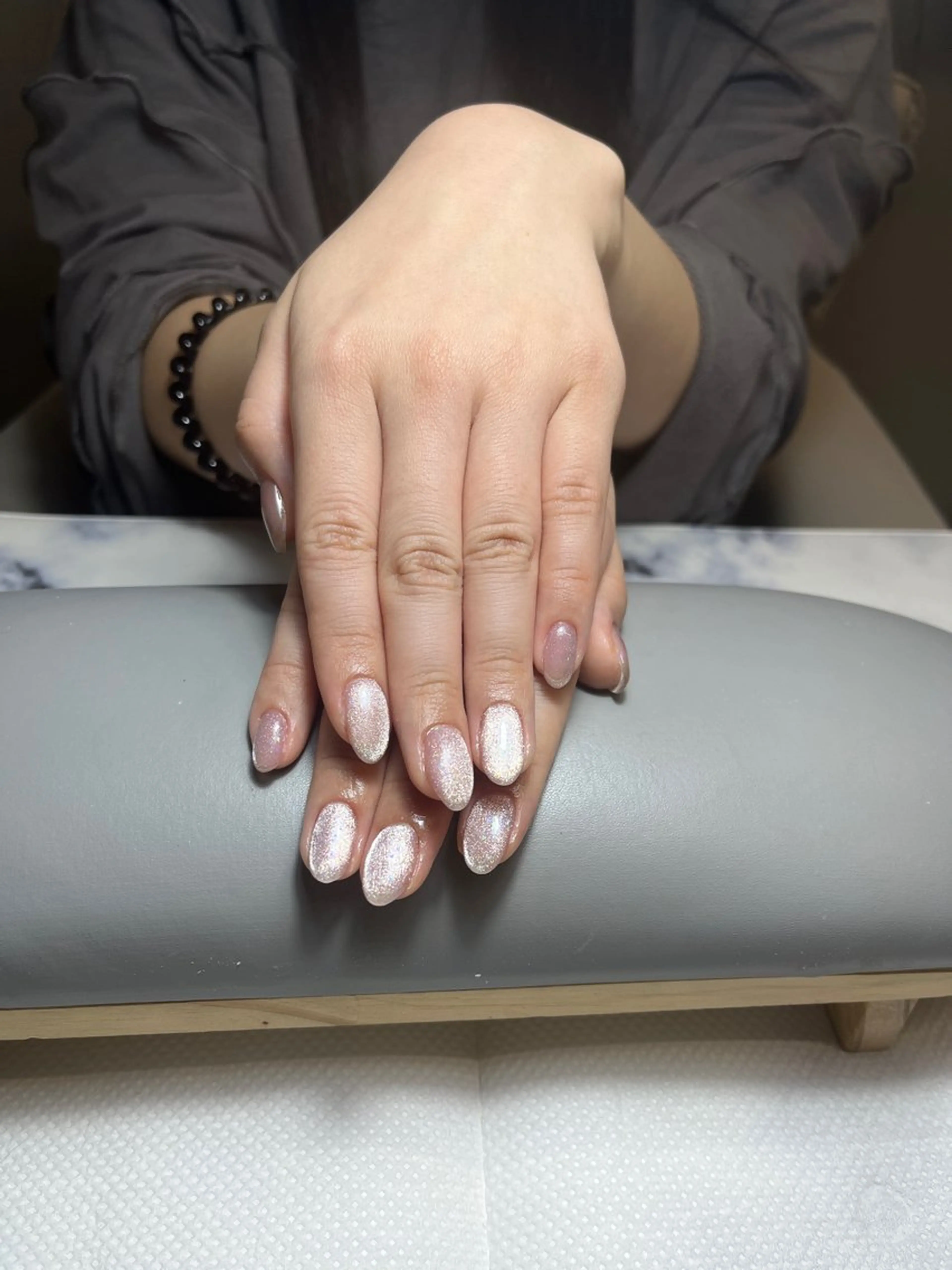 ネイル チークネイル 長さ出し フラッシュネイル フットネイル フレンチネイル Nikoネイルサロン中野店所属・merci リカのネイルデザイン