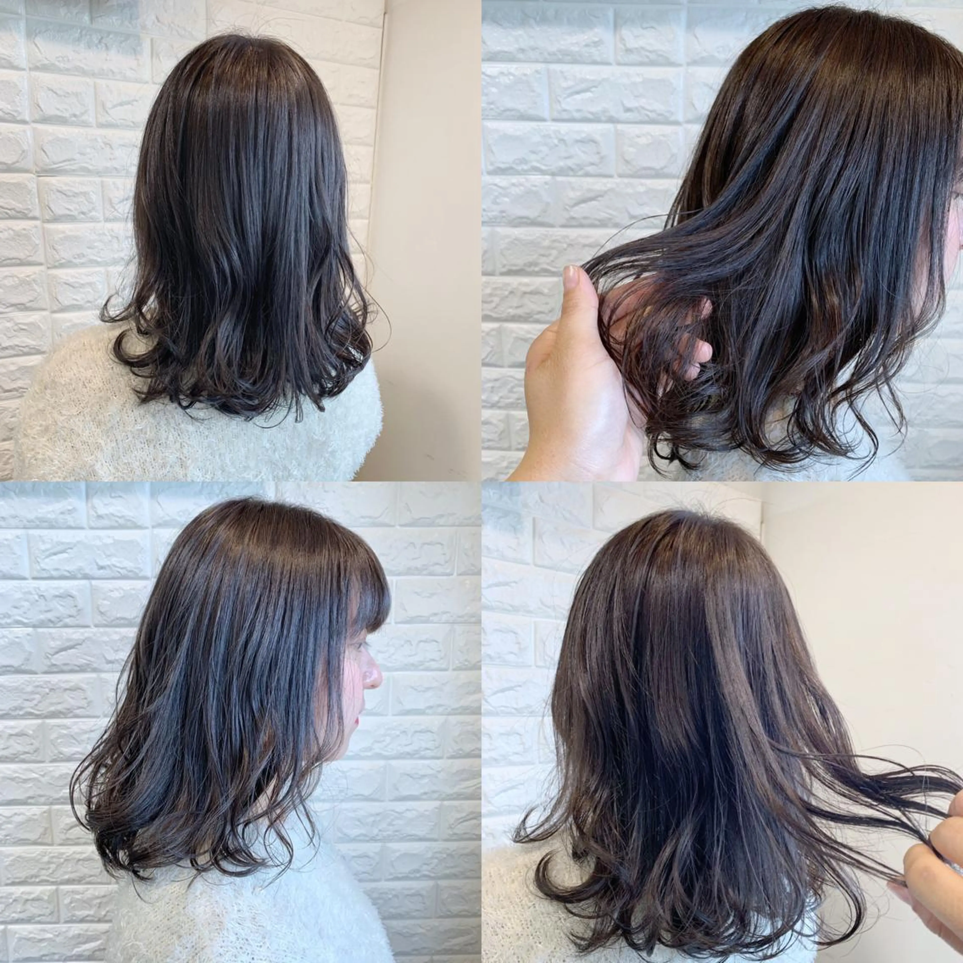 ロング カラー ヘアアレンジ アッシュ アッシュブラウン ブラウンカラー 🌿‬ ܸAir 透明感🌱西村知佳のヘアスタイル