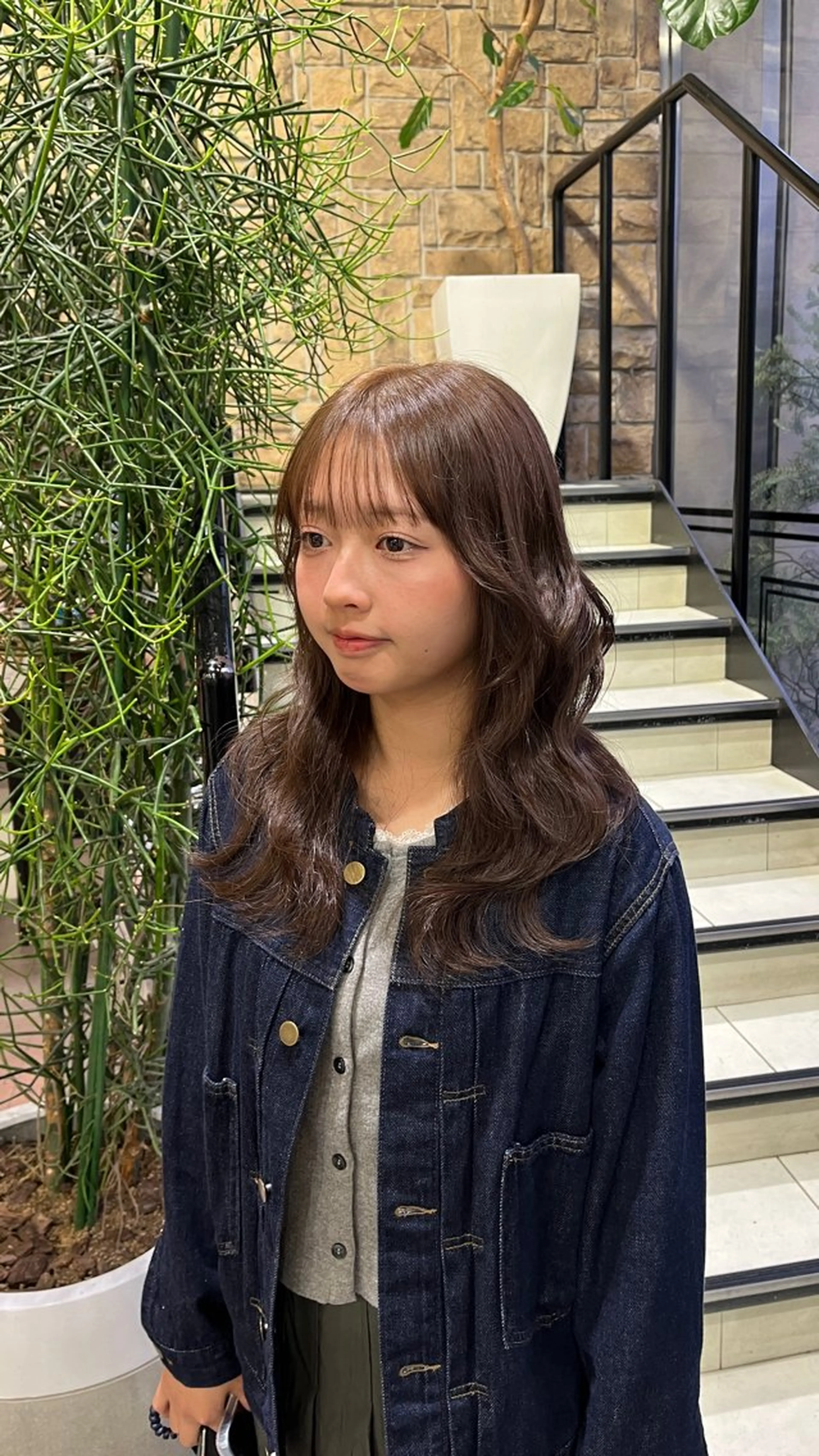 セミロング カット ヘアカラー waka❤️✨ レイヤーボブ/エクのヘアスタイル