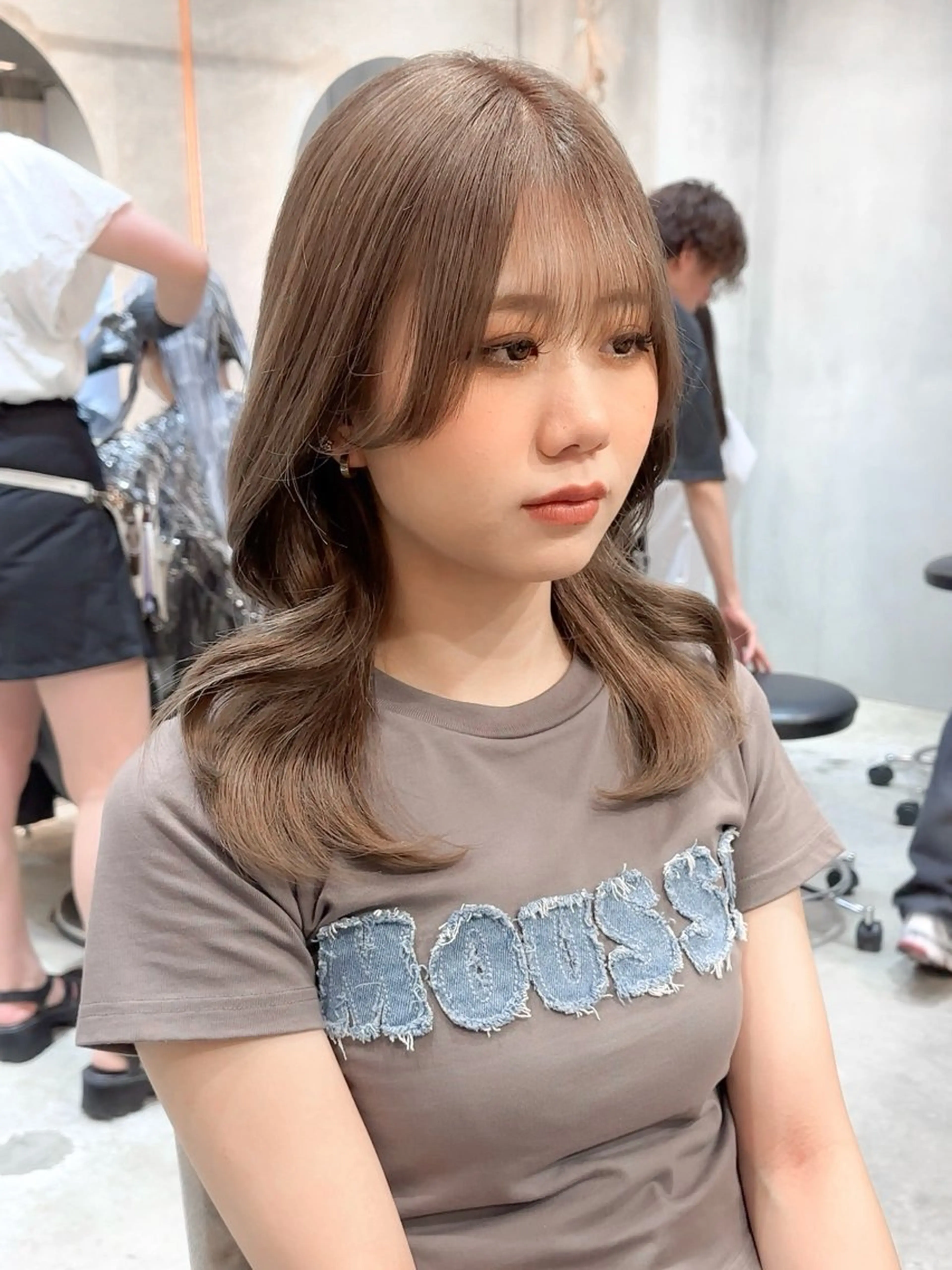 セミロング 縮毛矯正/韓国ヘア /レイヤー🎀ミズキのヘアスタイル