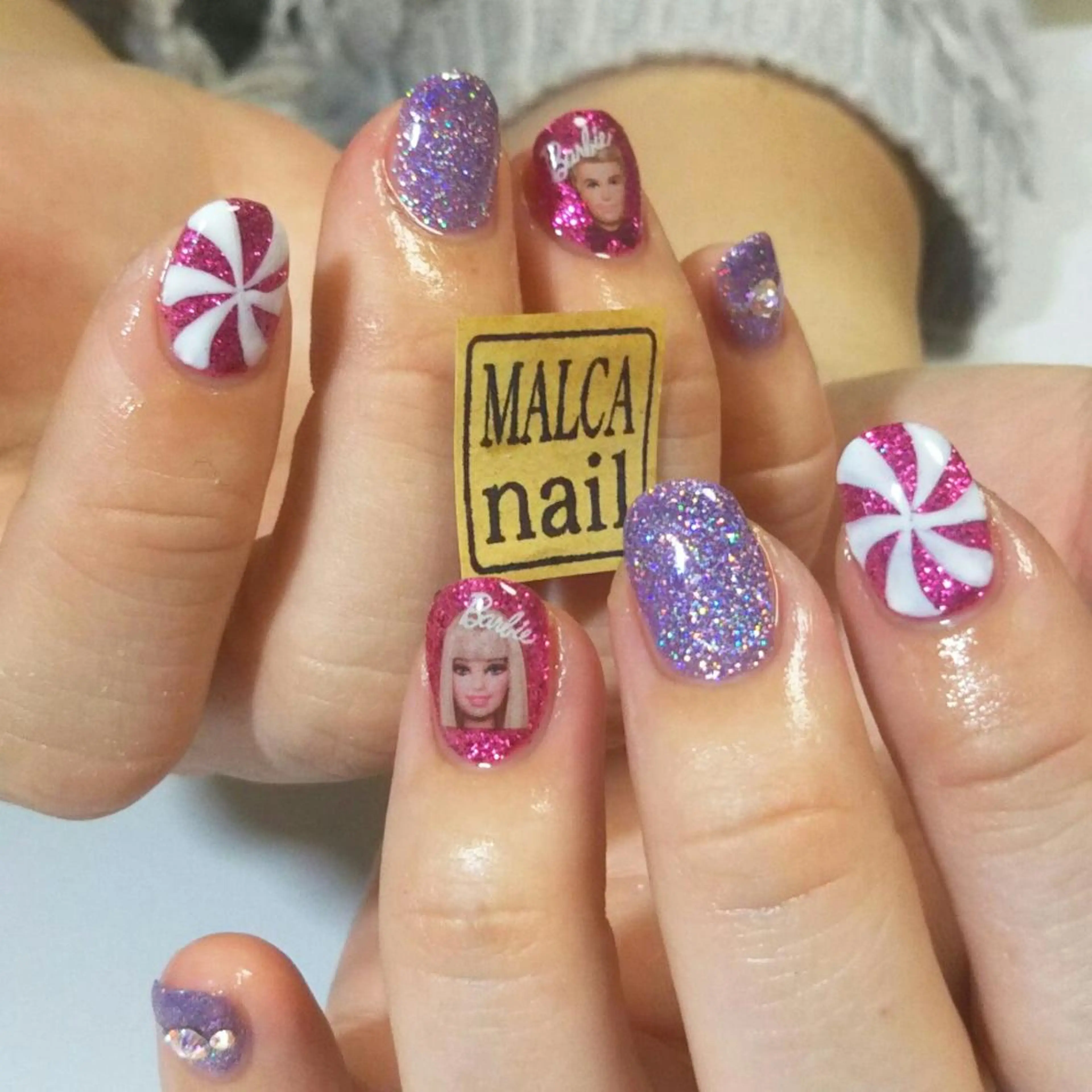 ヘアアレンジ パーマ カラー キッズ ネイル マツエク・マツパ ミディアム MALCAnail(マルカネイル)所属・荒木 莉奈のネイルデザイン