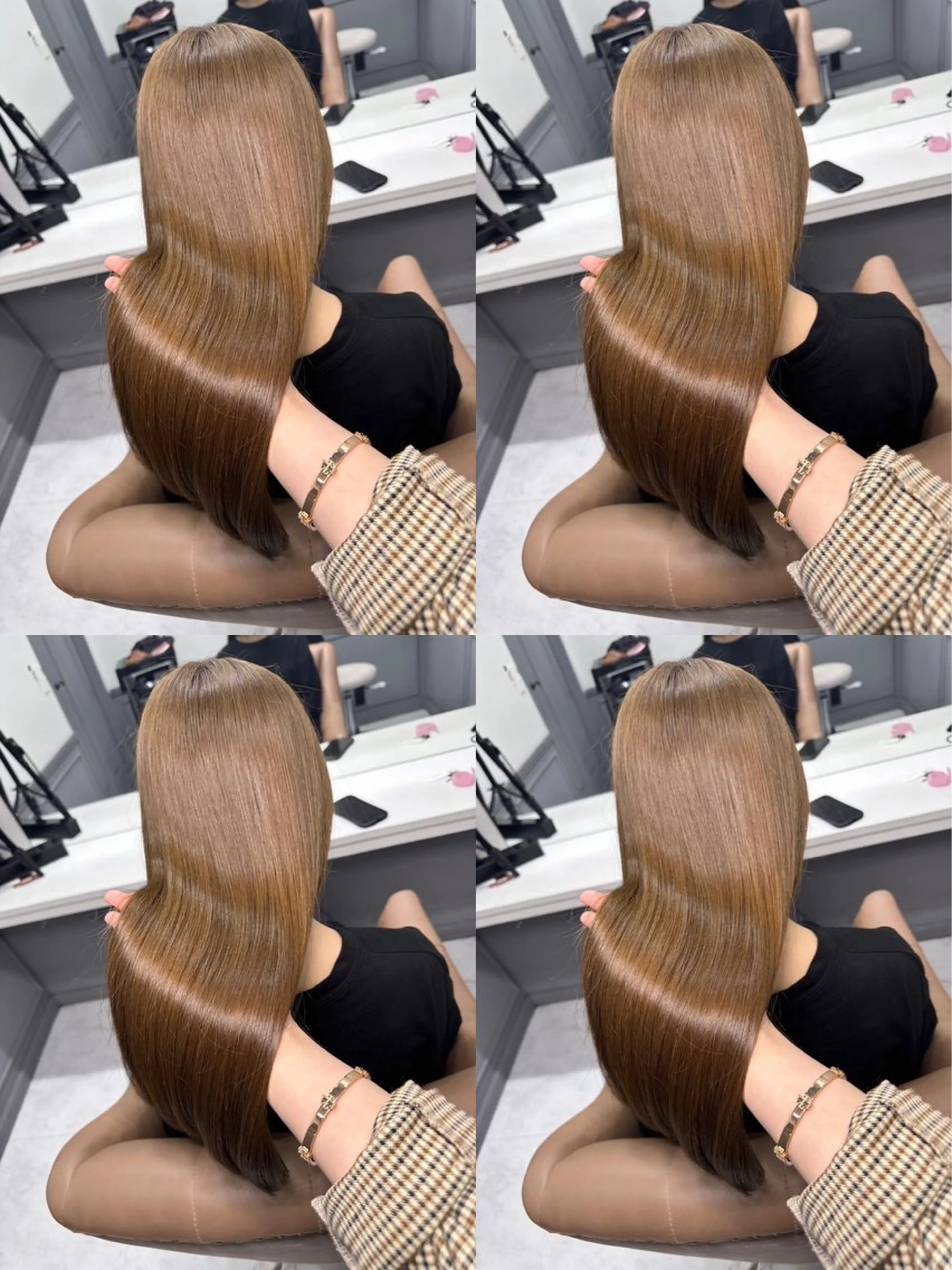 ロング カラー ヘアカラー トリートメント 🦋エクステ/透明感 /艶髪🦋REISAのヘアスタイル