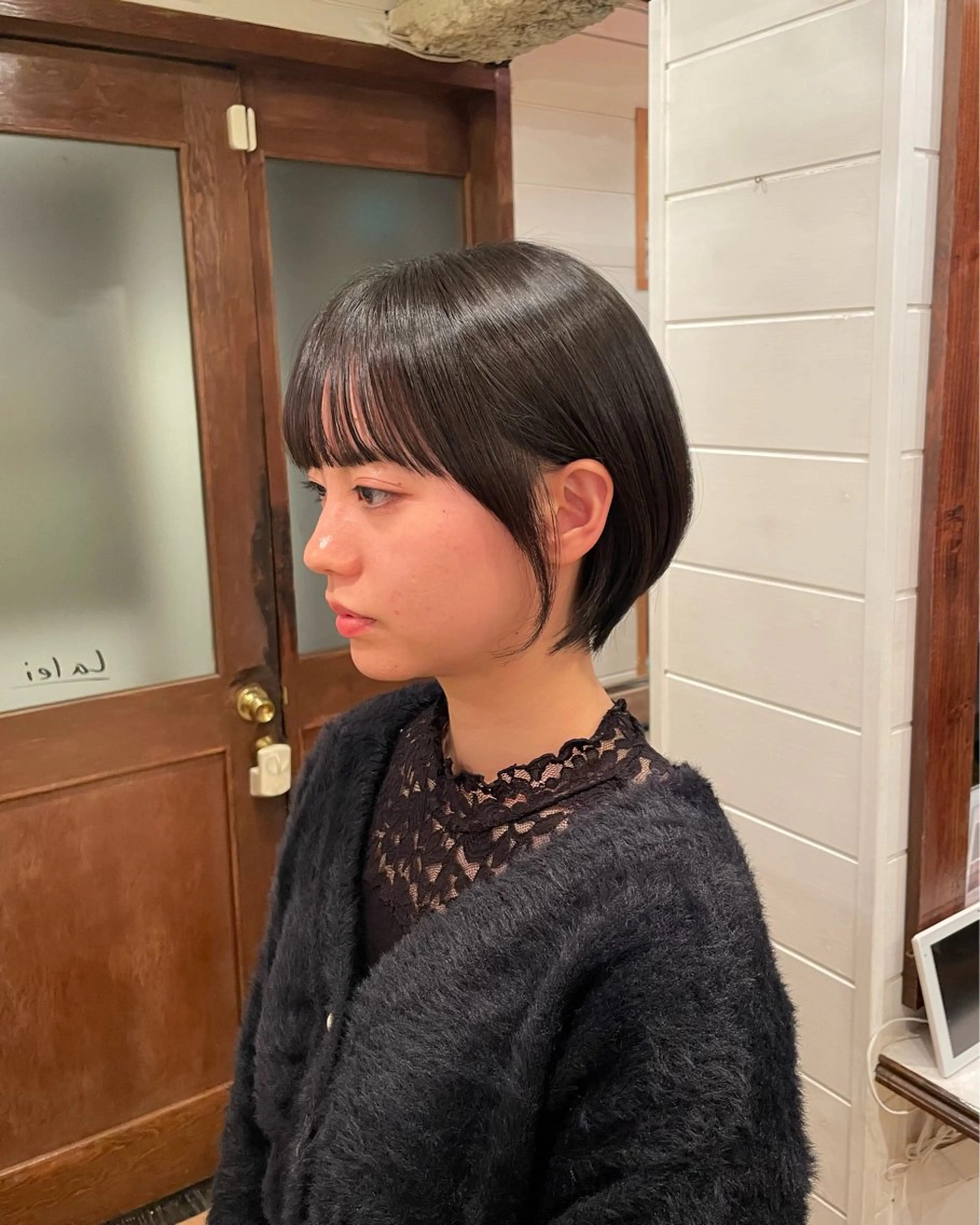 ショート ボブ/縮毛矯正/レイ ヤー♡Natsukiのヘアスタイル