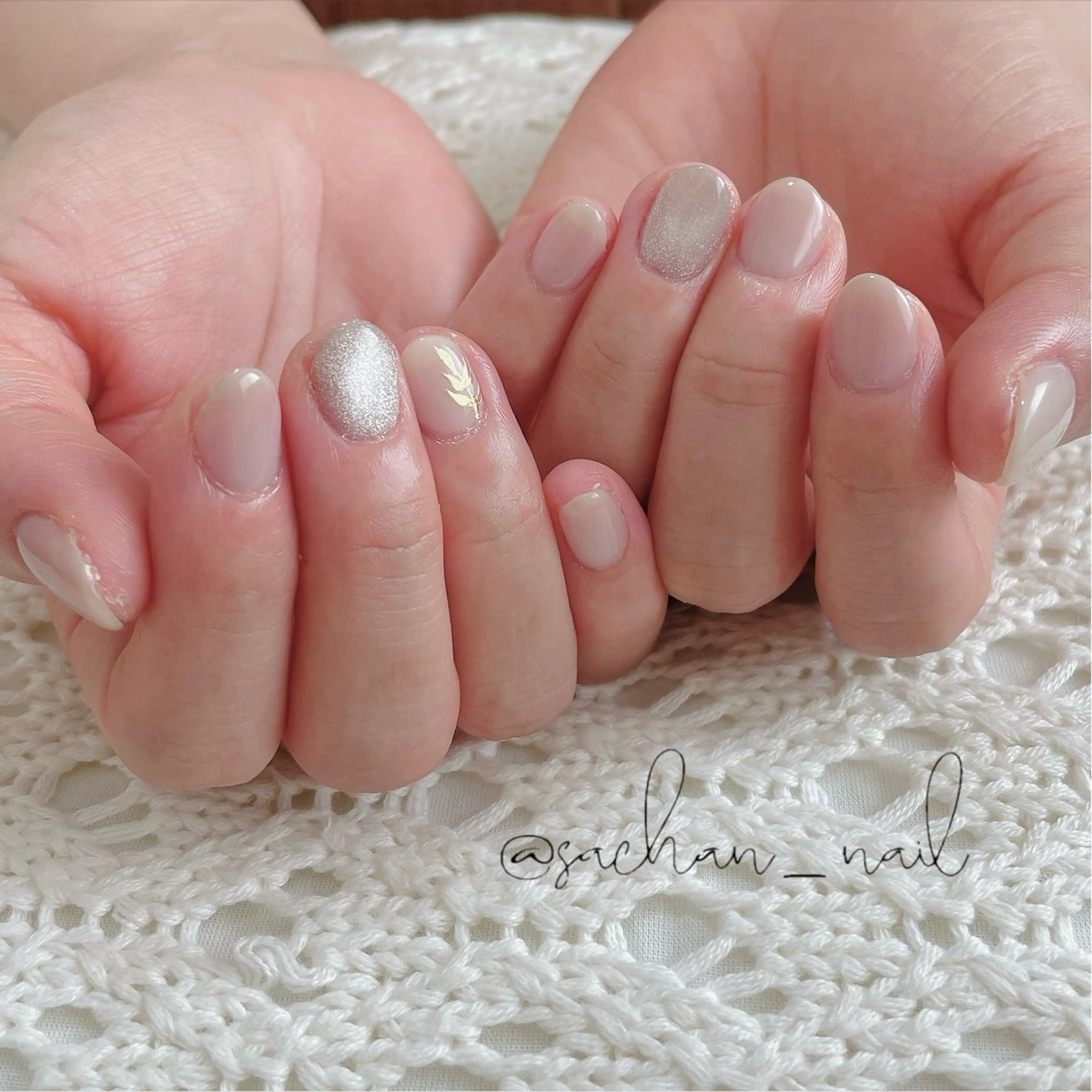 ネイル ミラーネイル ハンドネイル Sukegawa Satsukiのネイルデザイン