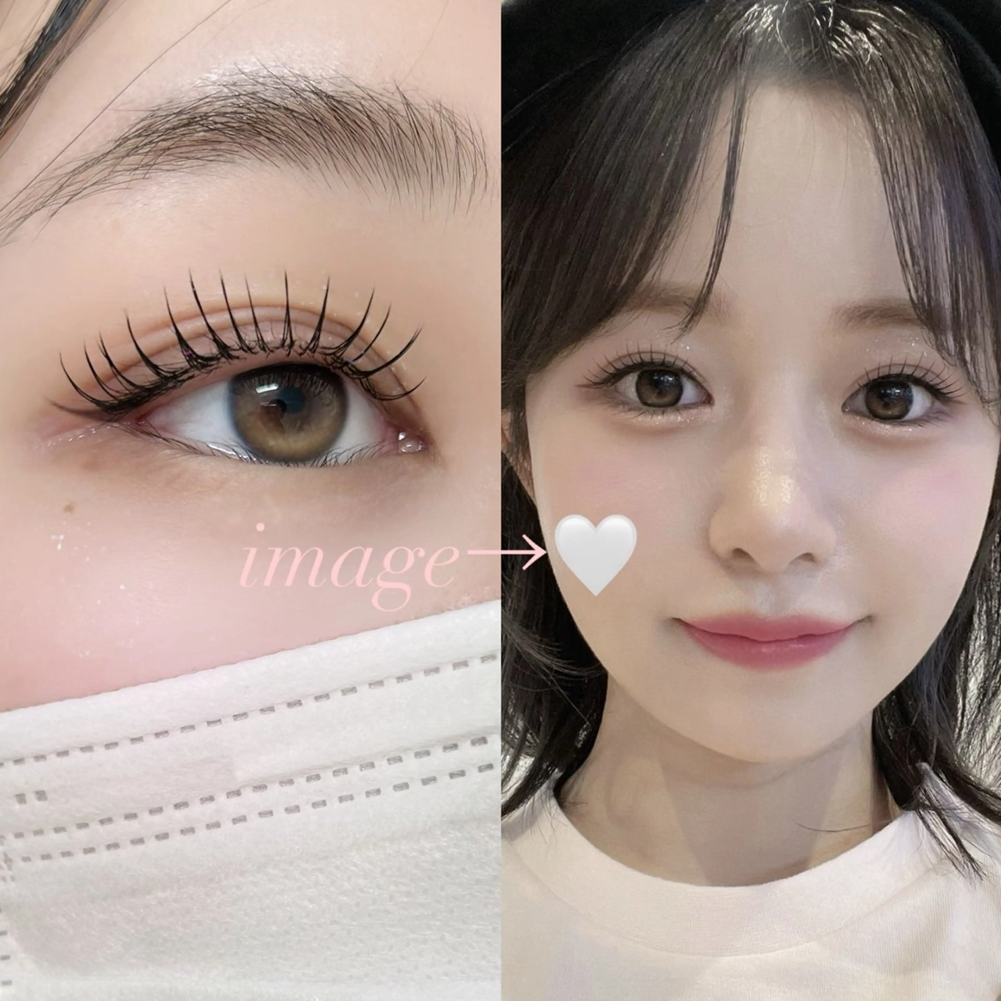 マツエク・マツパ 束感まつ毛 まつげパーマ 下まつげエクステ 一重×まつ毛パーマ アップワードラッシュ マツエク 束感まつ毛nasu marina🎀のマツエク・マツパデザイン