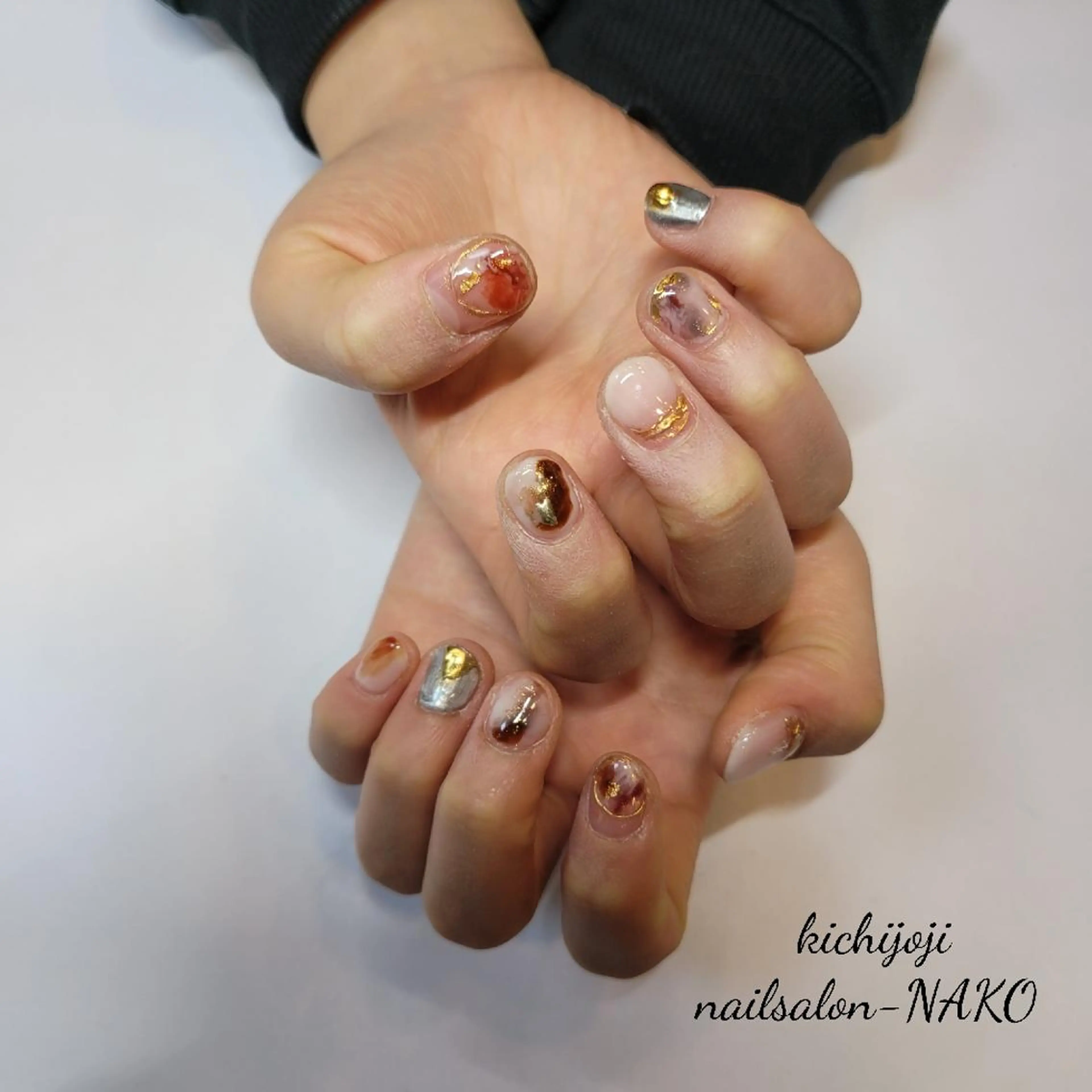 ネイル ハンドネイル Salon-NAKO 🐷shirai🐷のネイルデザイン