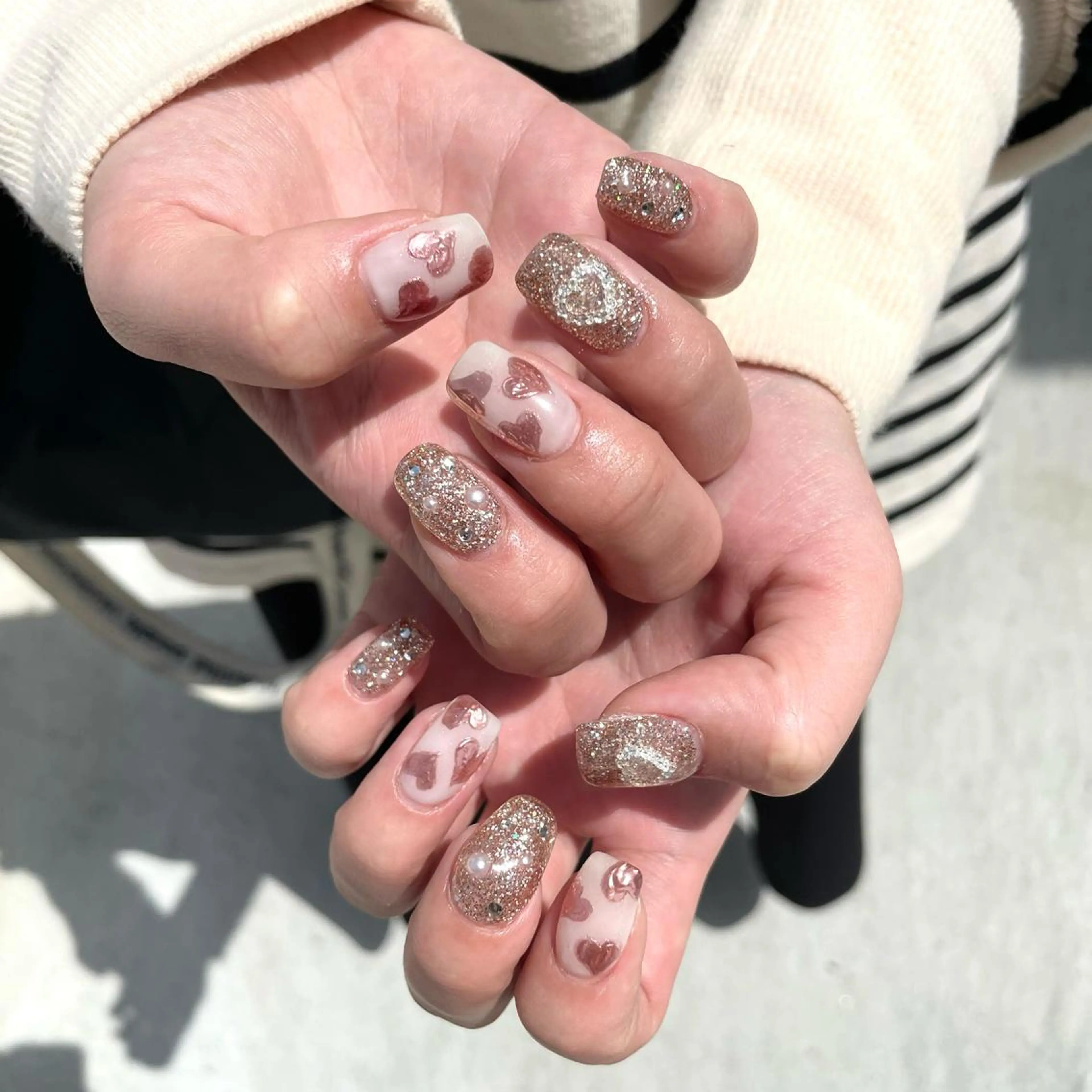 ネイル ハンドネイル Sea  nail by emaのネイルデザイン