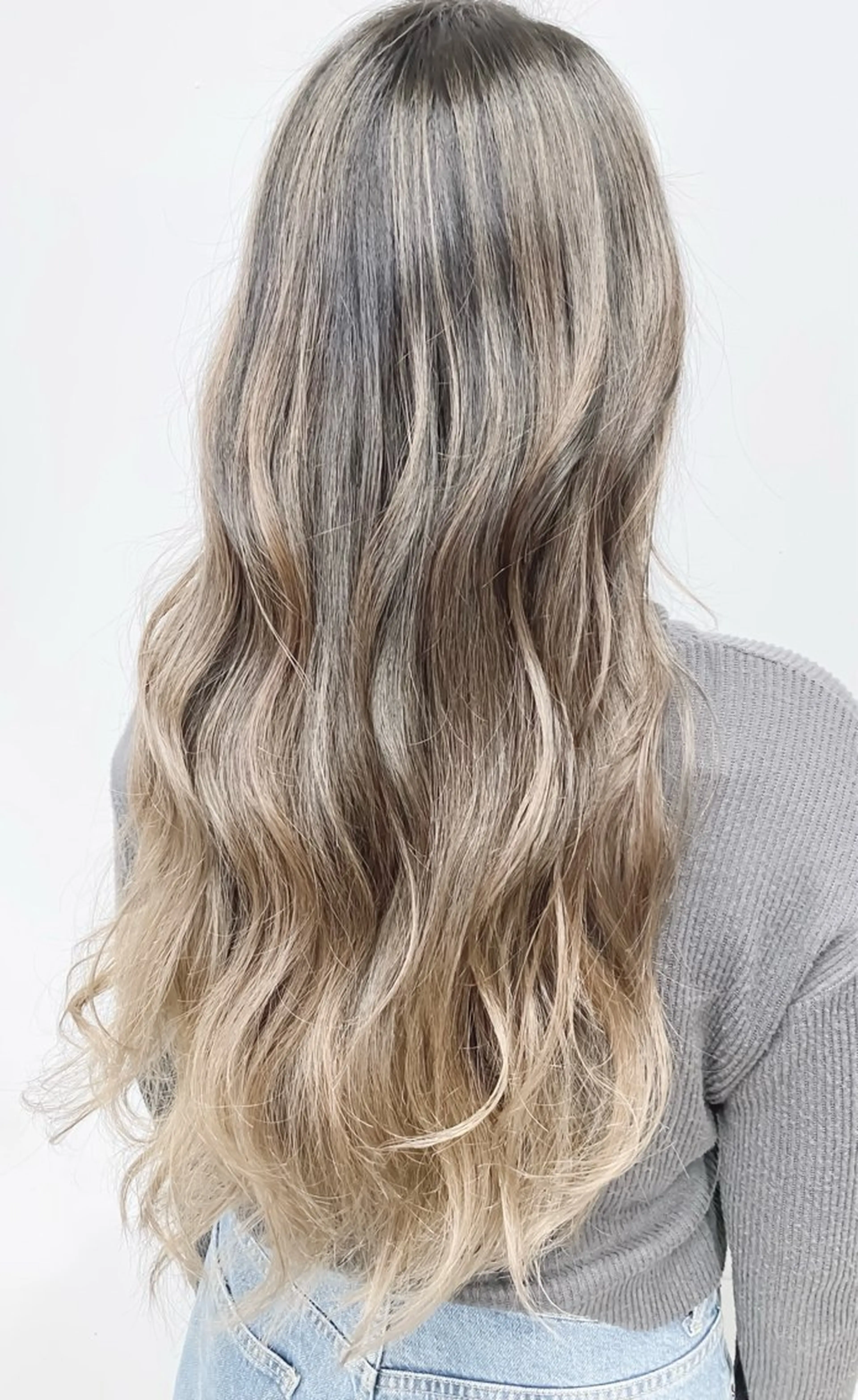 ロング カラー バレイヤージュ ブリーチ 透明感カラー ダブルカラー ハイライトカラー 竹内ケンゴ🇰🇷 EIGHT藤沢のヘアスタイル