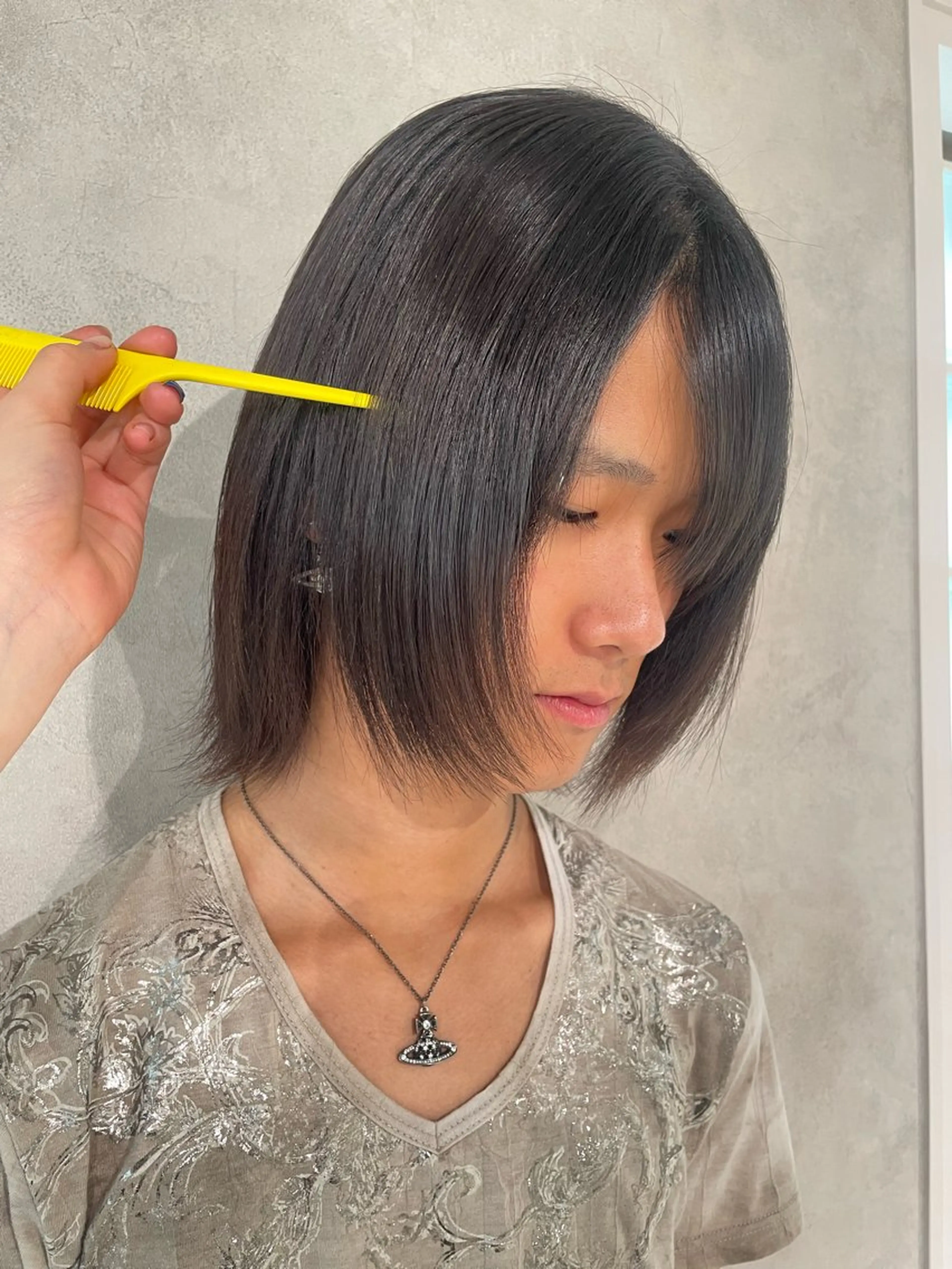 ミディアム メンズ 🪩サクヤ🪩暗髪 カラー/ワイドバングのヘアスタイル