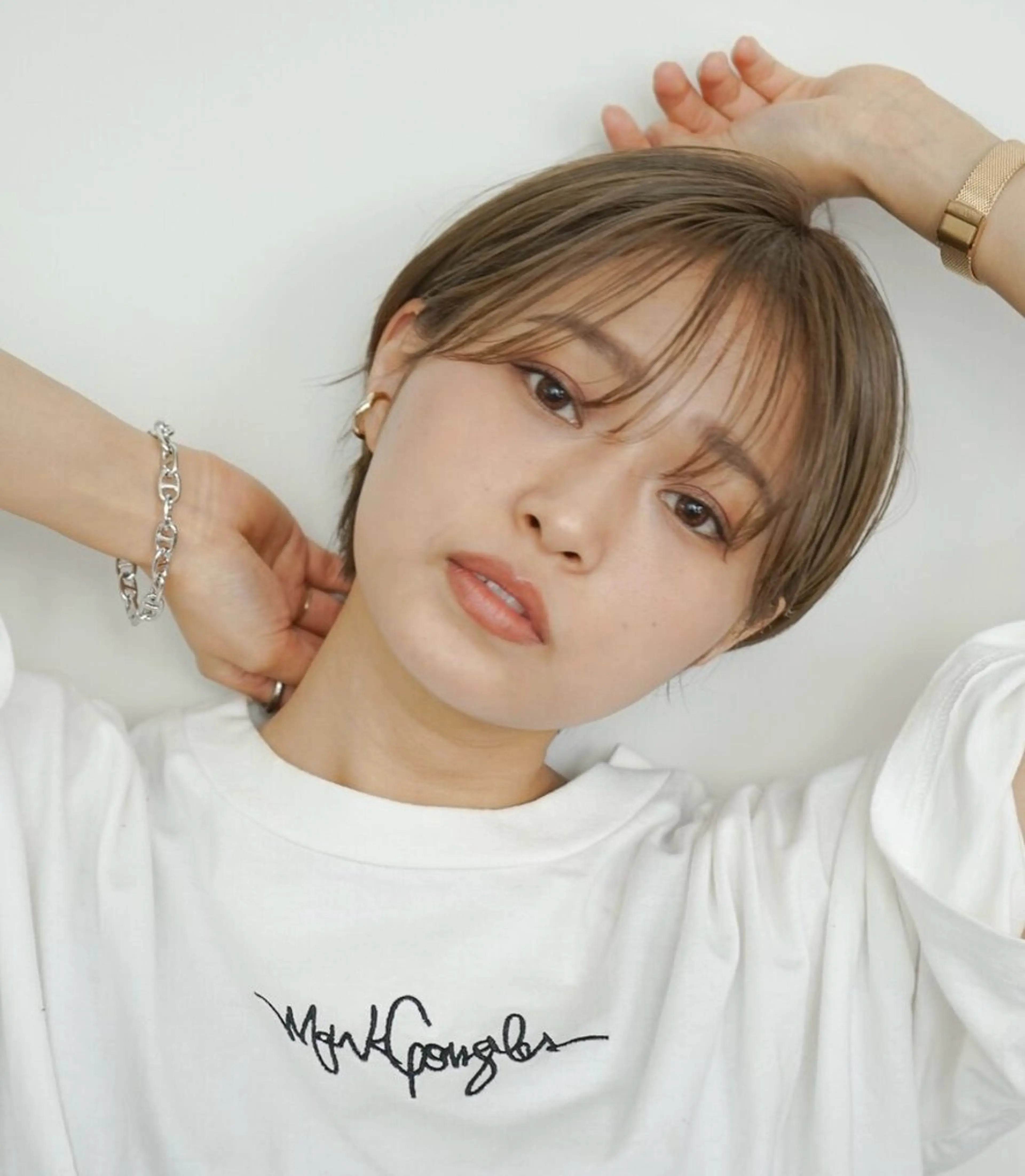 ショート 丸みショート ショートヘア ヘアカラー foto所属・𝐁𝐋𝐔𝐄𝐓 /代表 / 荒井史行のヘアスタイル