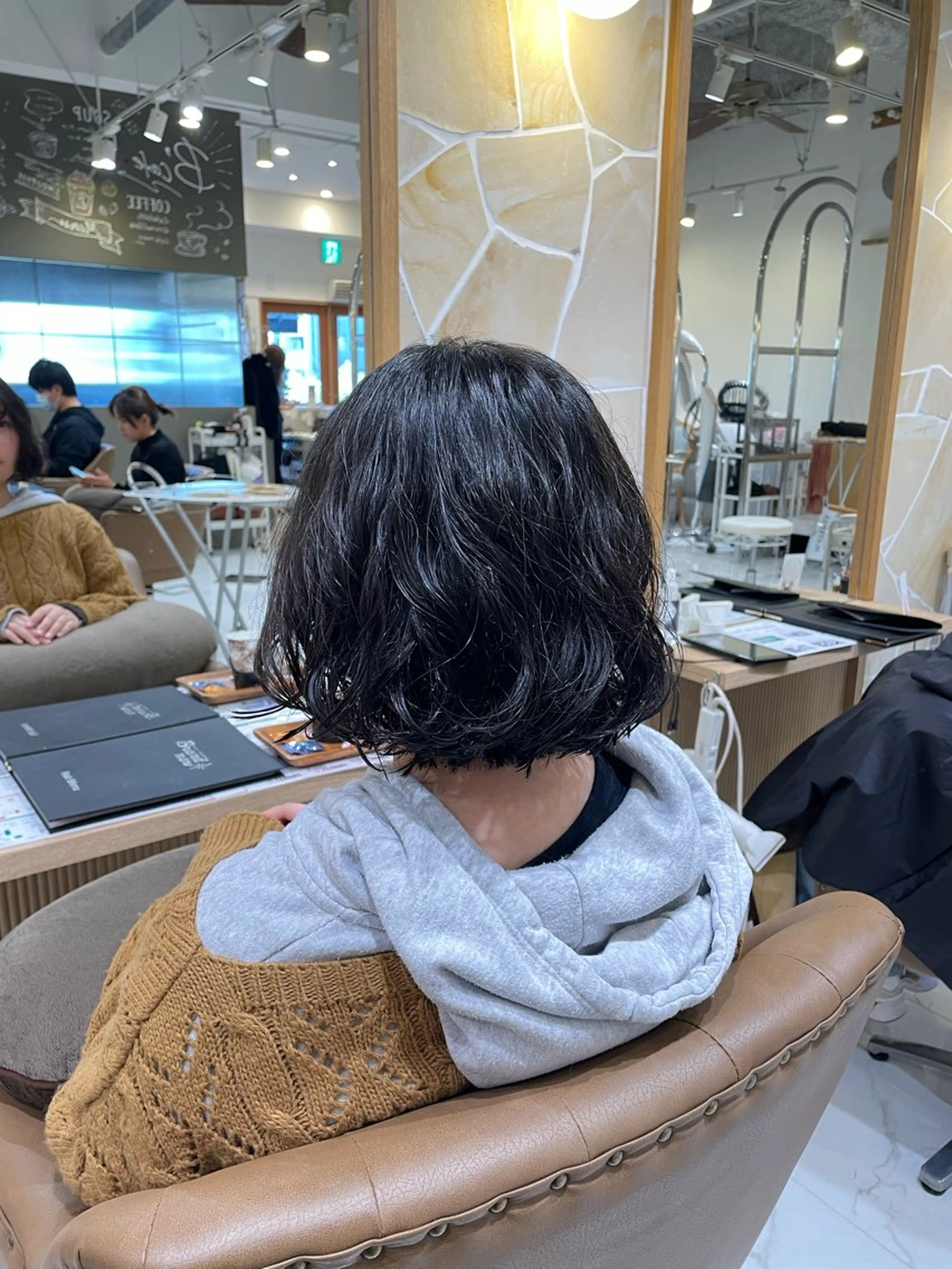 ミディアム カット パーマ 辻 雅也のヘアスタイル