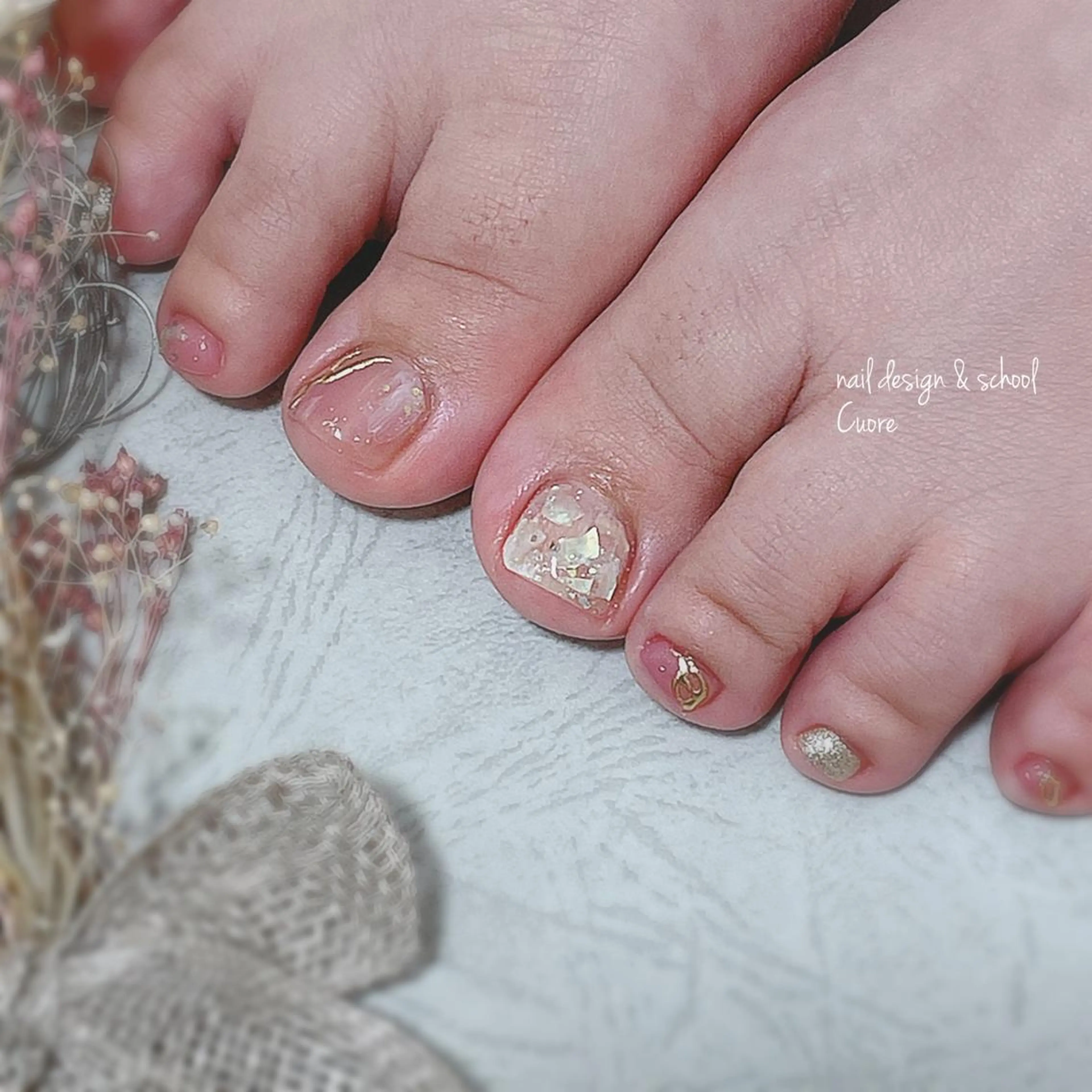 ネイル アートネイル ジェルネイル ニュアンスネイル シンプルネイル 春ネイル Cuore谷岡紗妃/ 宮崎台のネイルデザイン