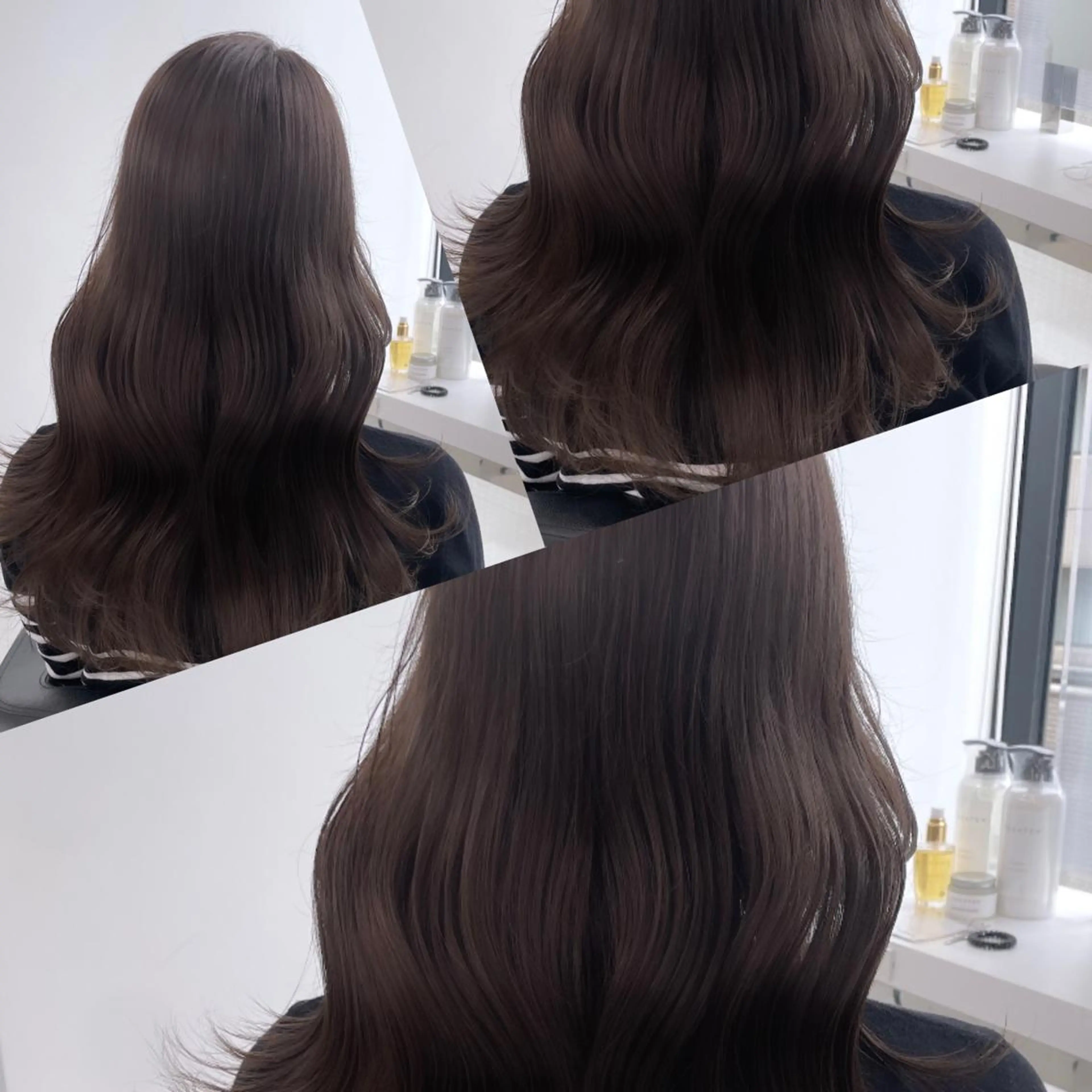 セミロング カラー ヘアアレンジ Ella所属・nana【艶髪】/ レイヤー/縮毛矯正のヘアスタイル