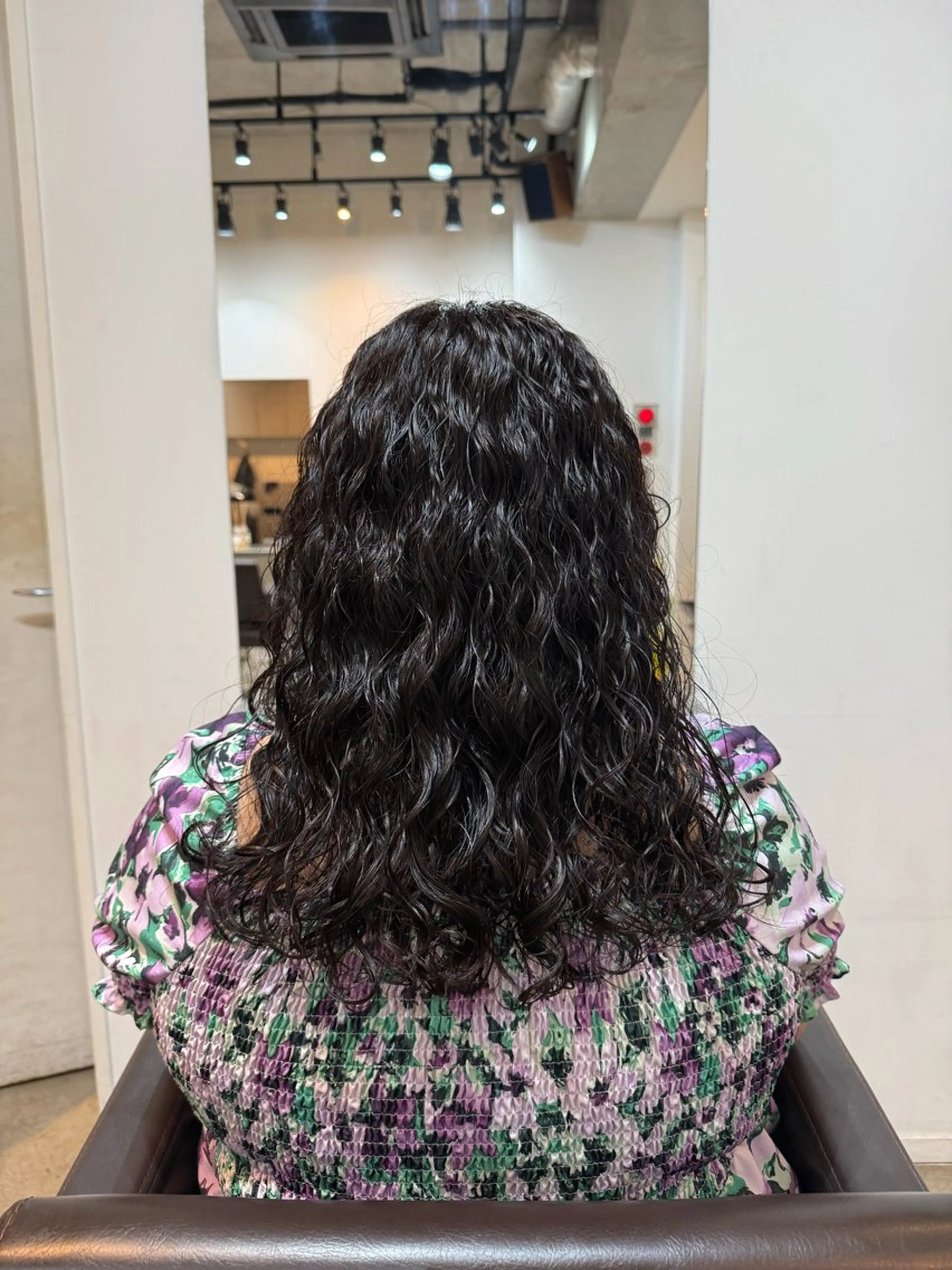 ミディアム カット パーマ トリートメント デジタルパーマ/ ウェーブパーマ/神野のヘアスタイル