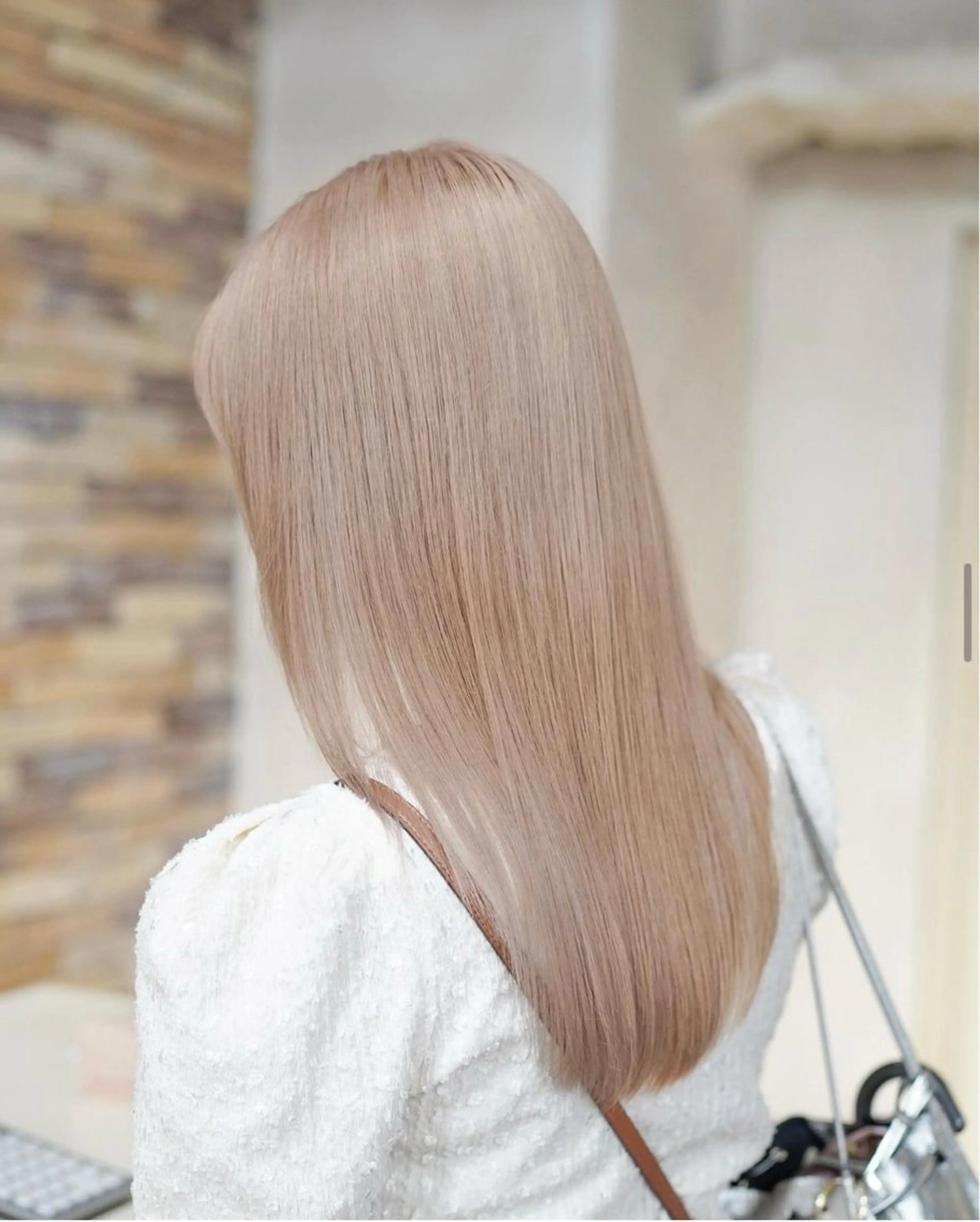 カラー 🪞透けヘア髪質改善 艶ベージュ/nagiのヘアスタイル