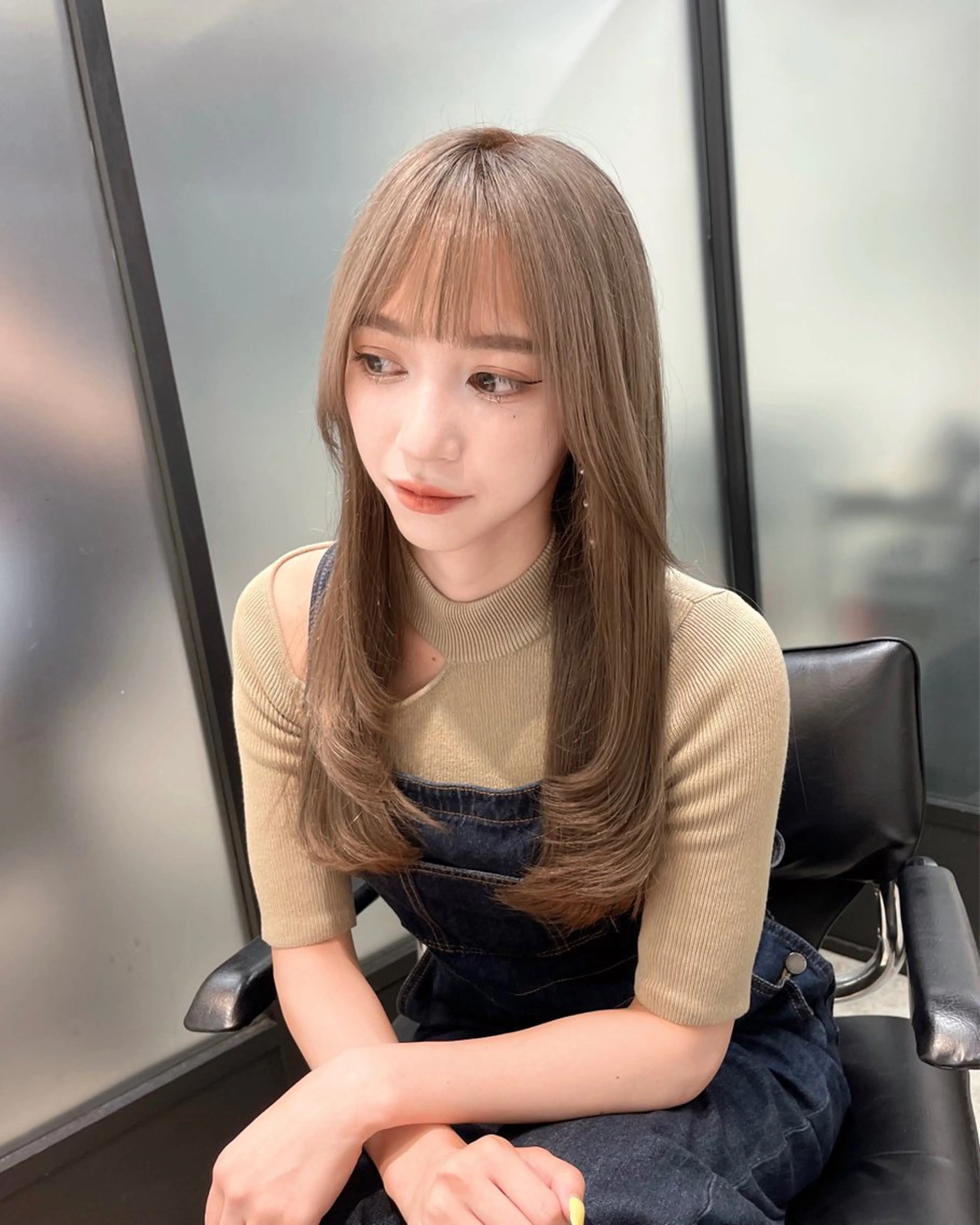 カラー カット ヘアカラー トリートメント 韓国レイヤーカット 髪質改善▫️水野有真のヘアスタイル