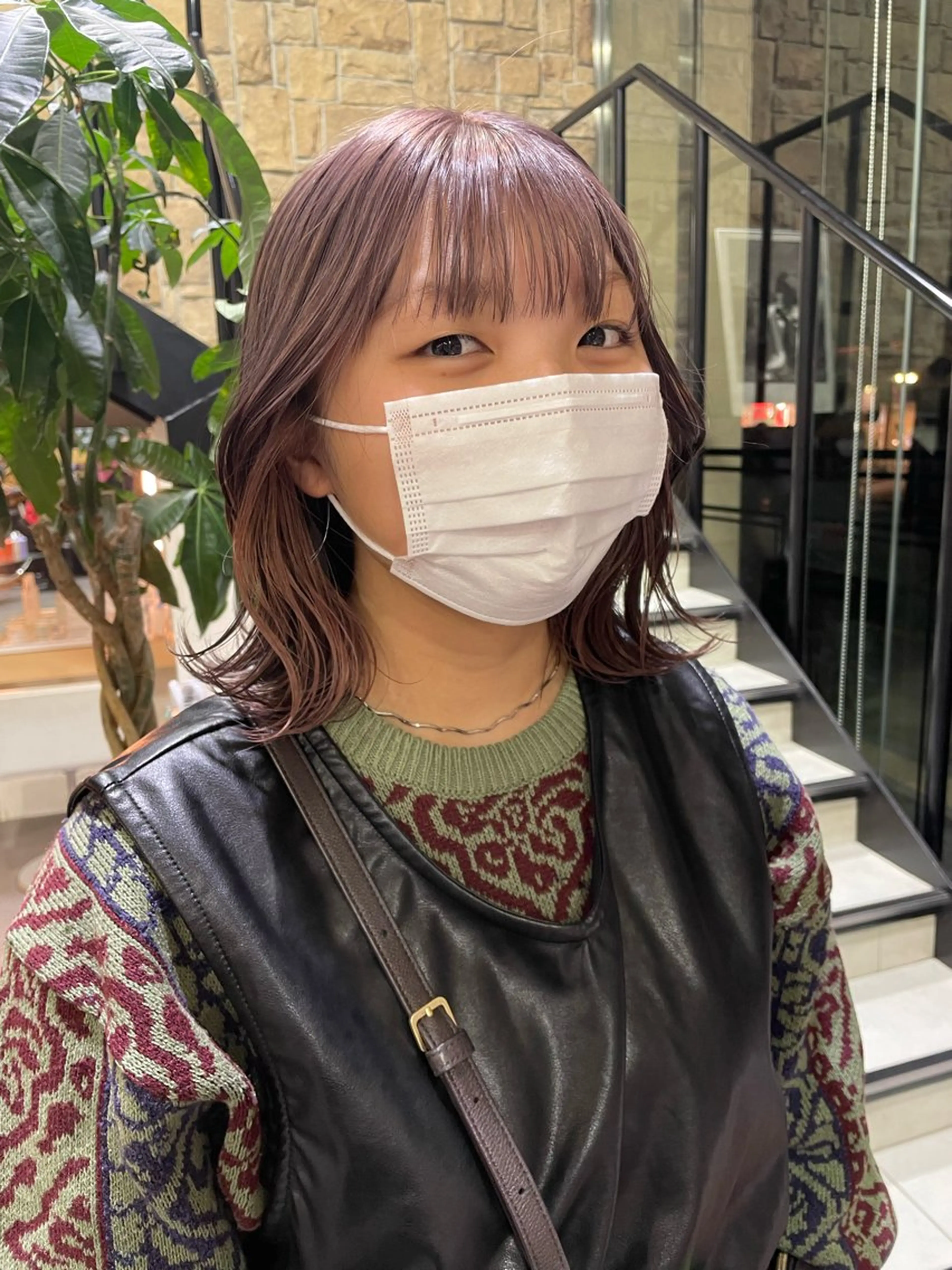 ミディアム ヘアカラー トリートメント 艶カラー/eye 🫧ྀི/栞のヘアスタイル