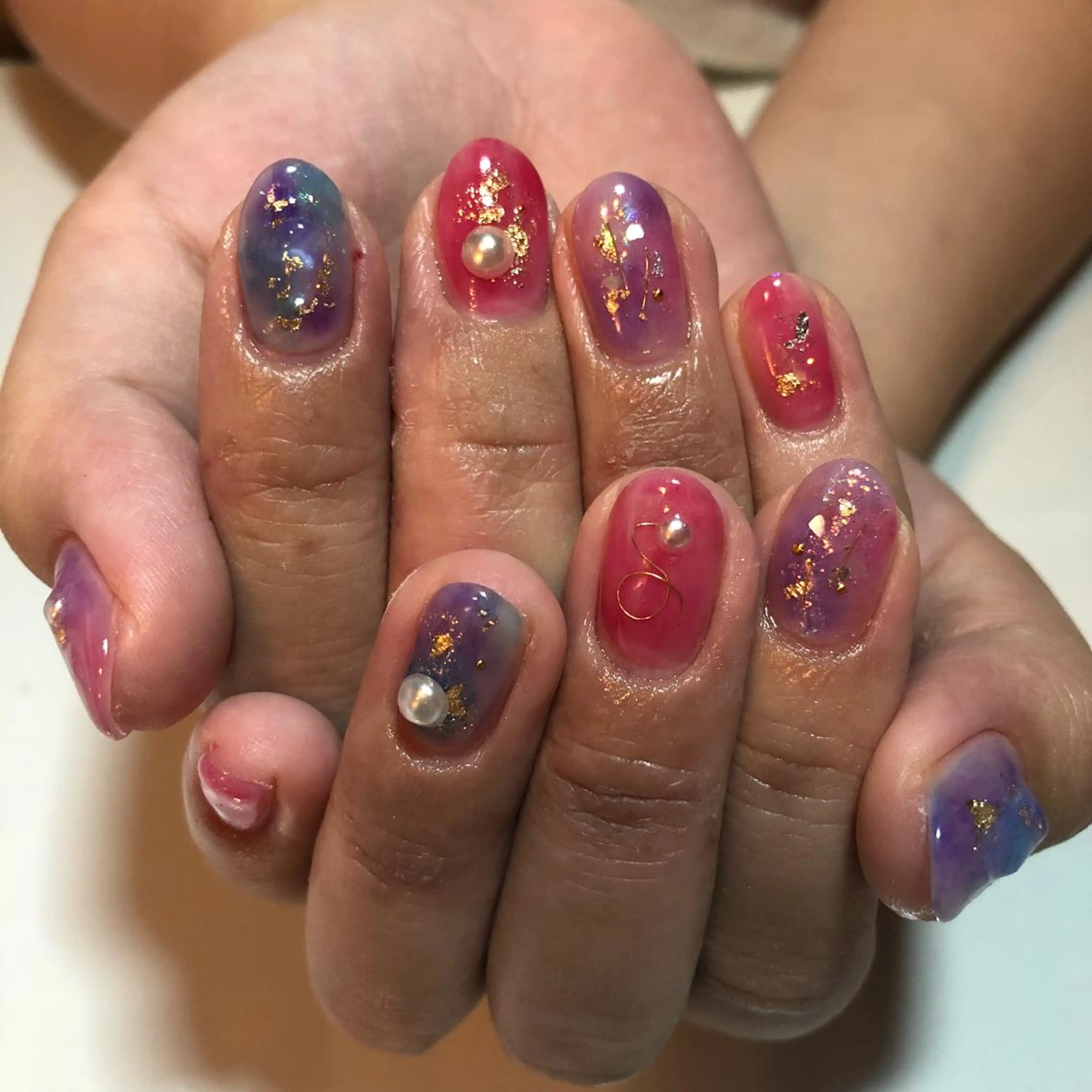ネイル ニュアンスネイル g-up nail所属・米田 律子のネイルデザイン
