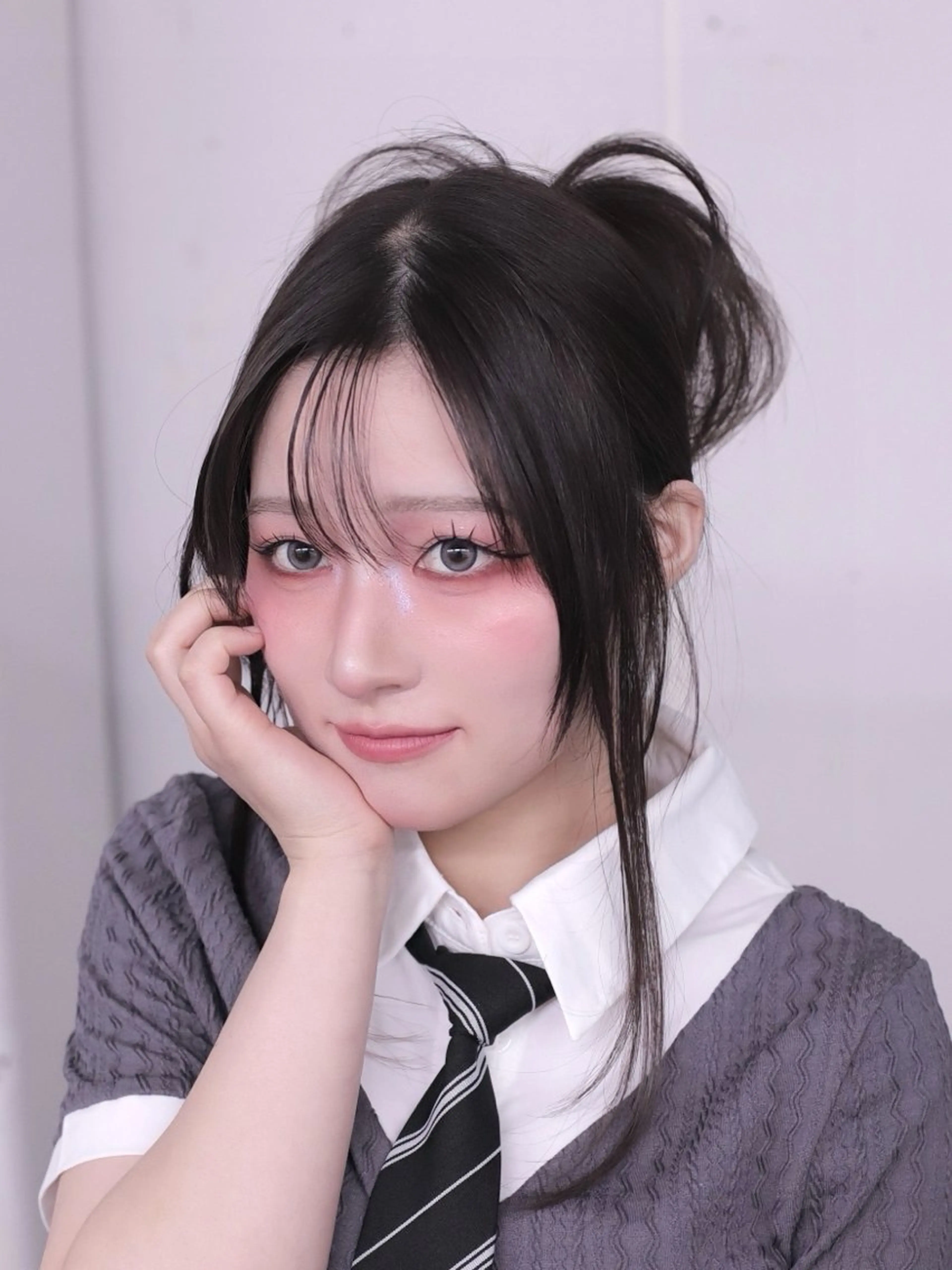 ロング カラー 映える顔周りカット ♥️韓国ヘア"ちぇるのヘアスタイル